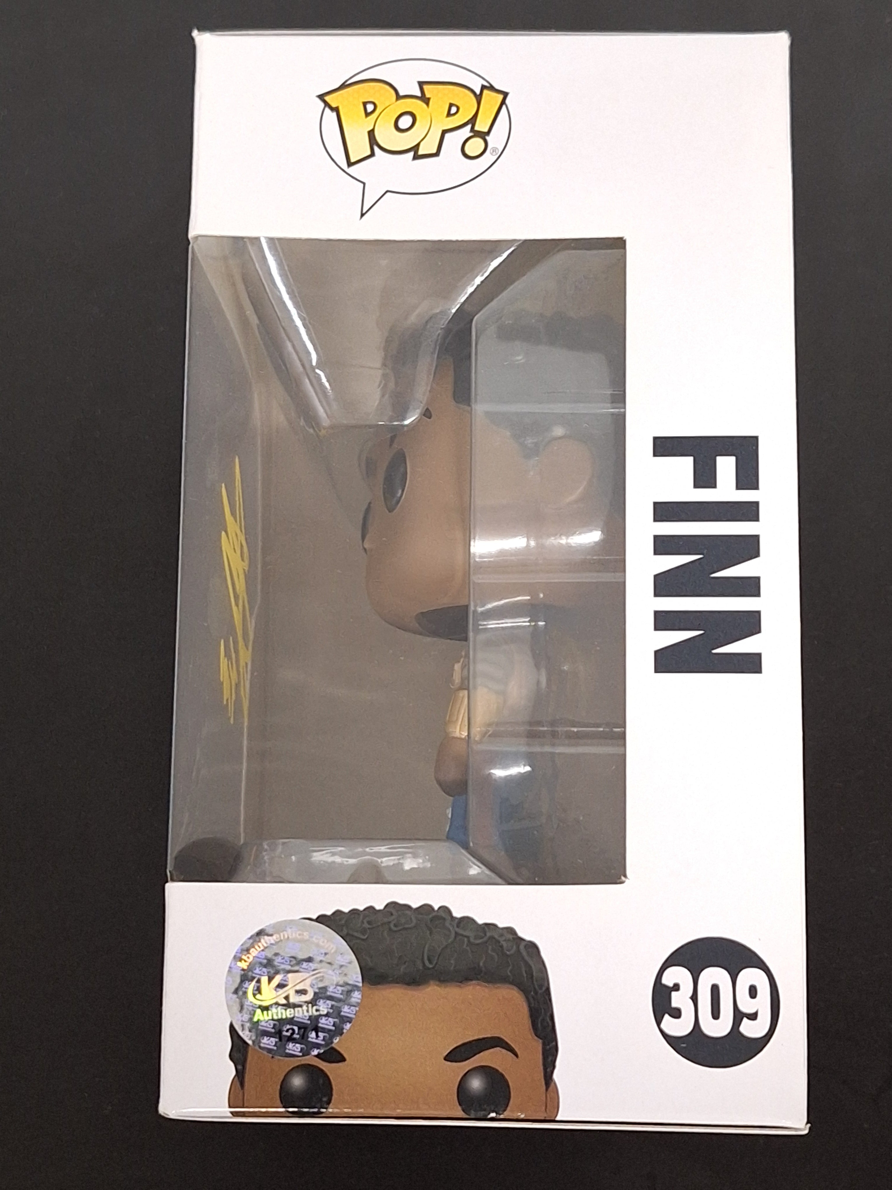 Funko POP! - Star Wars #309 Finn - Autographed John Boyega - KBA Auto