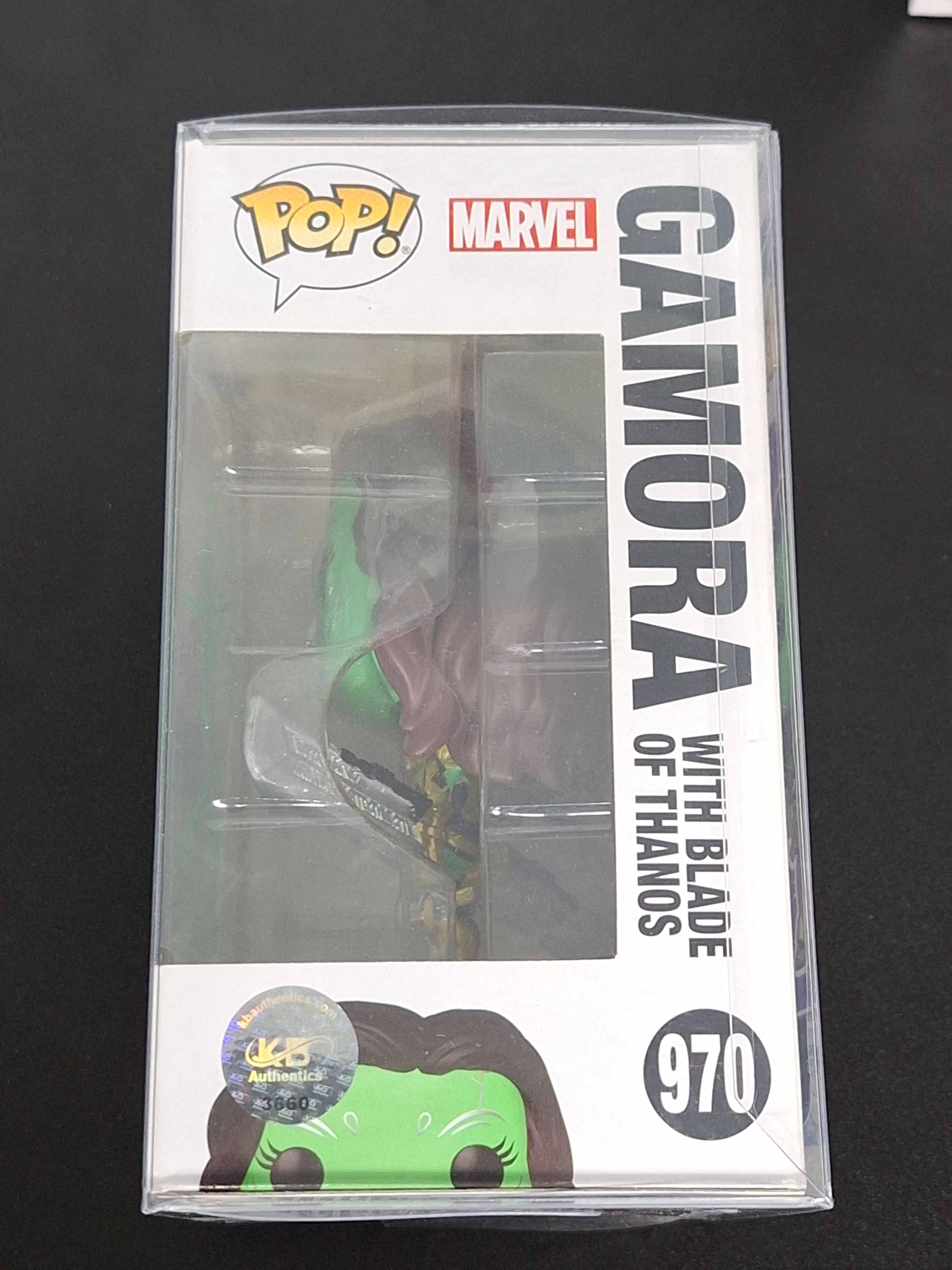 Funko POP! - What If..? Gamora #970 - Autographed Zoe Saldana - KBA Auto