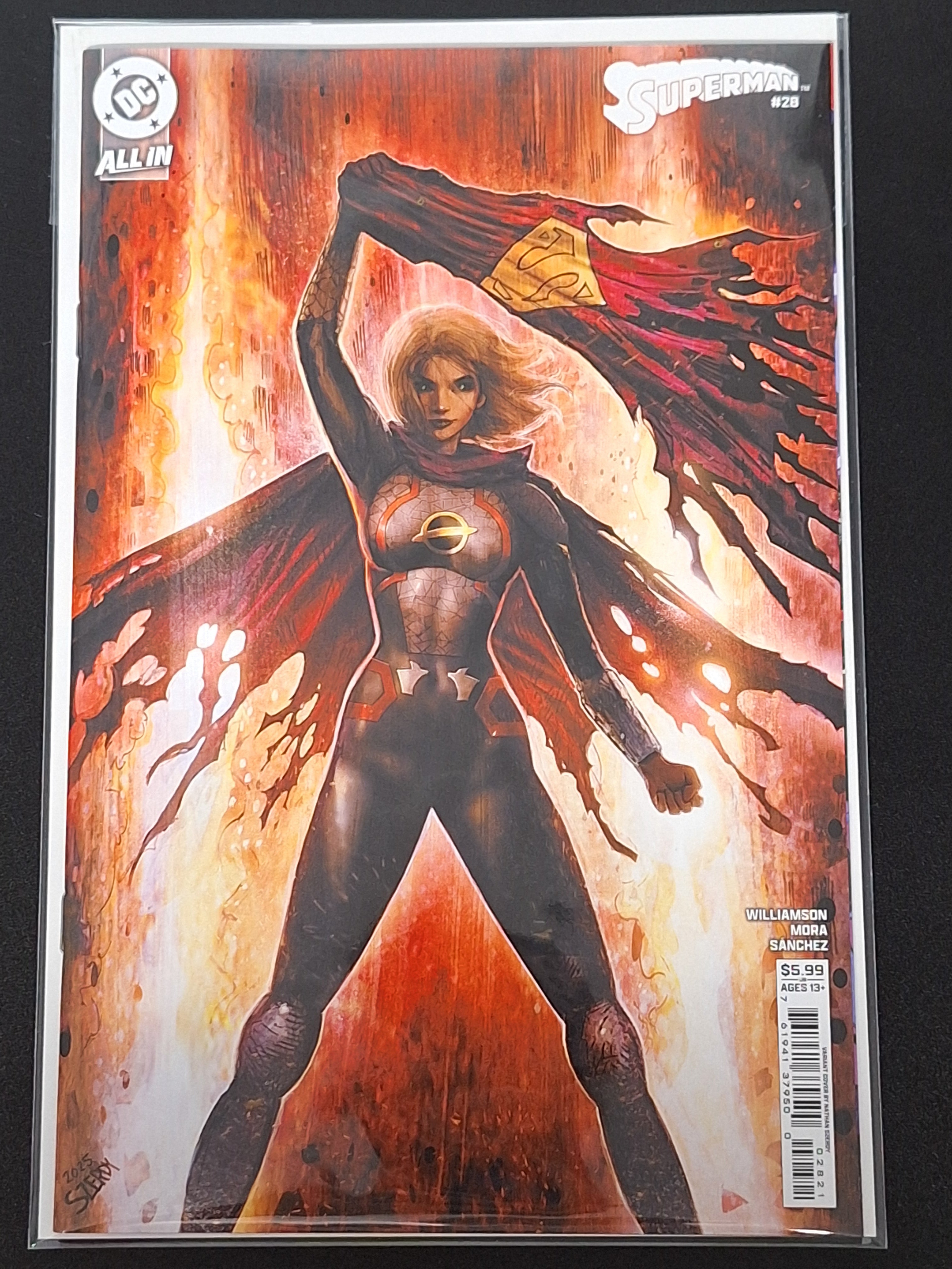 Superman 28 DC 2025 Szerdy Variant 1st Absolute Saturn Girl
