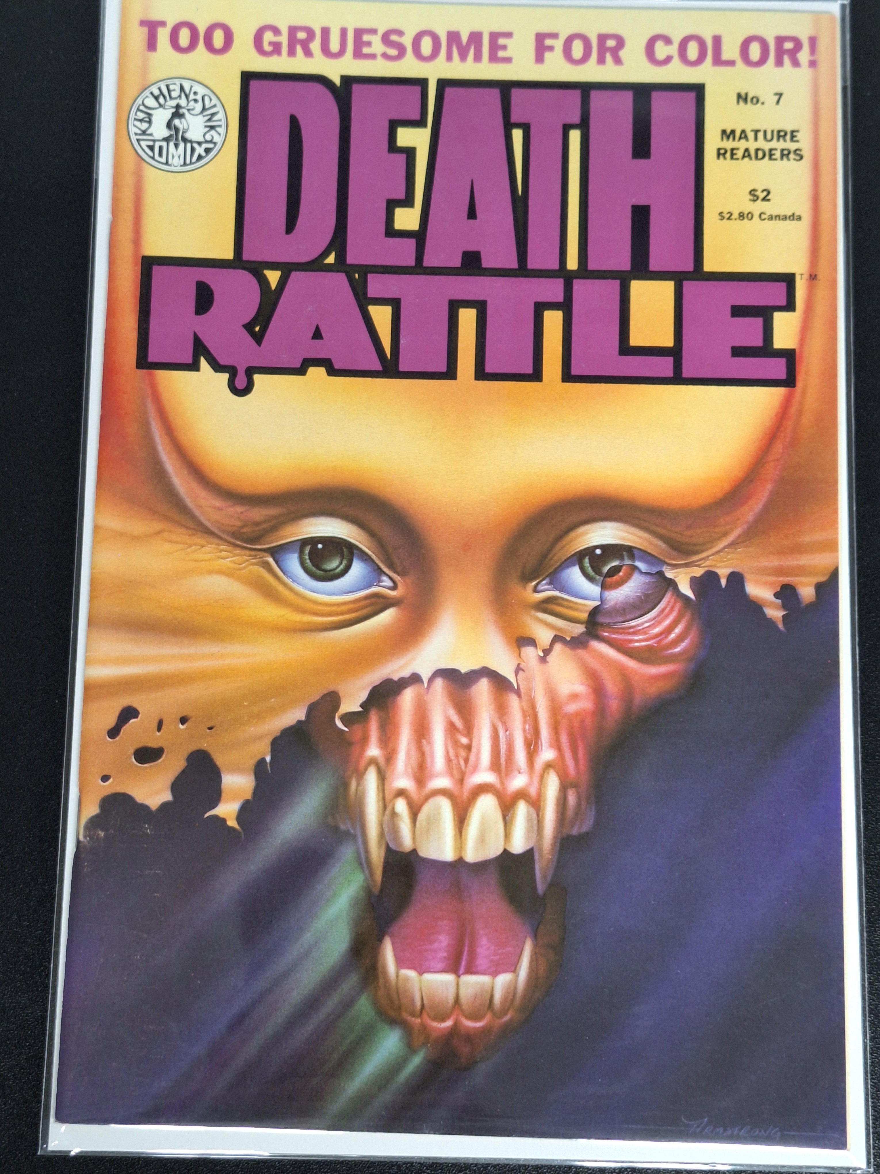 Death Rattle 7 Kitchen Sink Comix 1986 Too Gruesome For Color