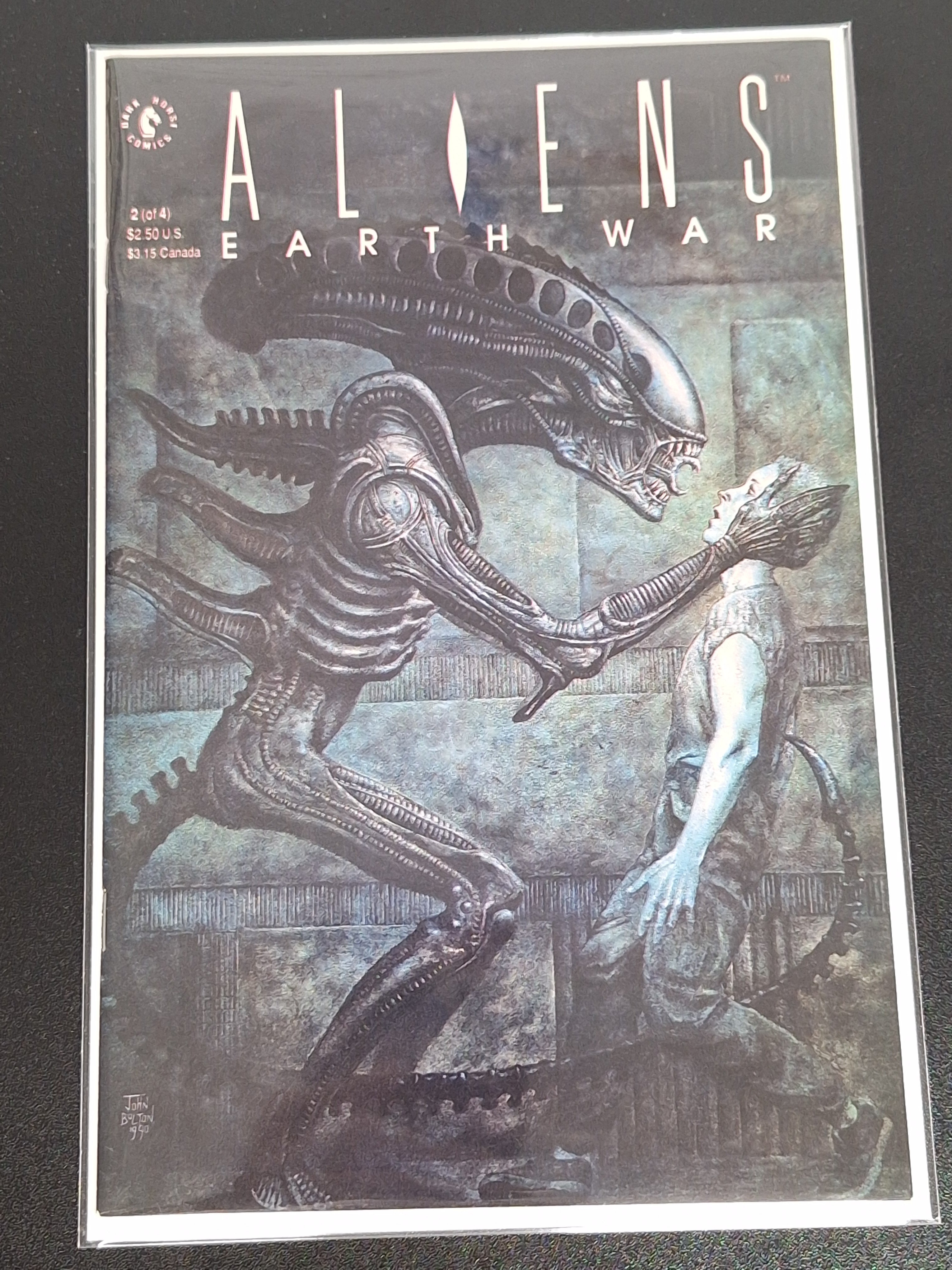 Aliens Earth War 2 Dark Horse Comics 1990 John Bolton Cover