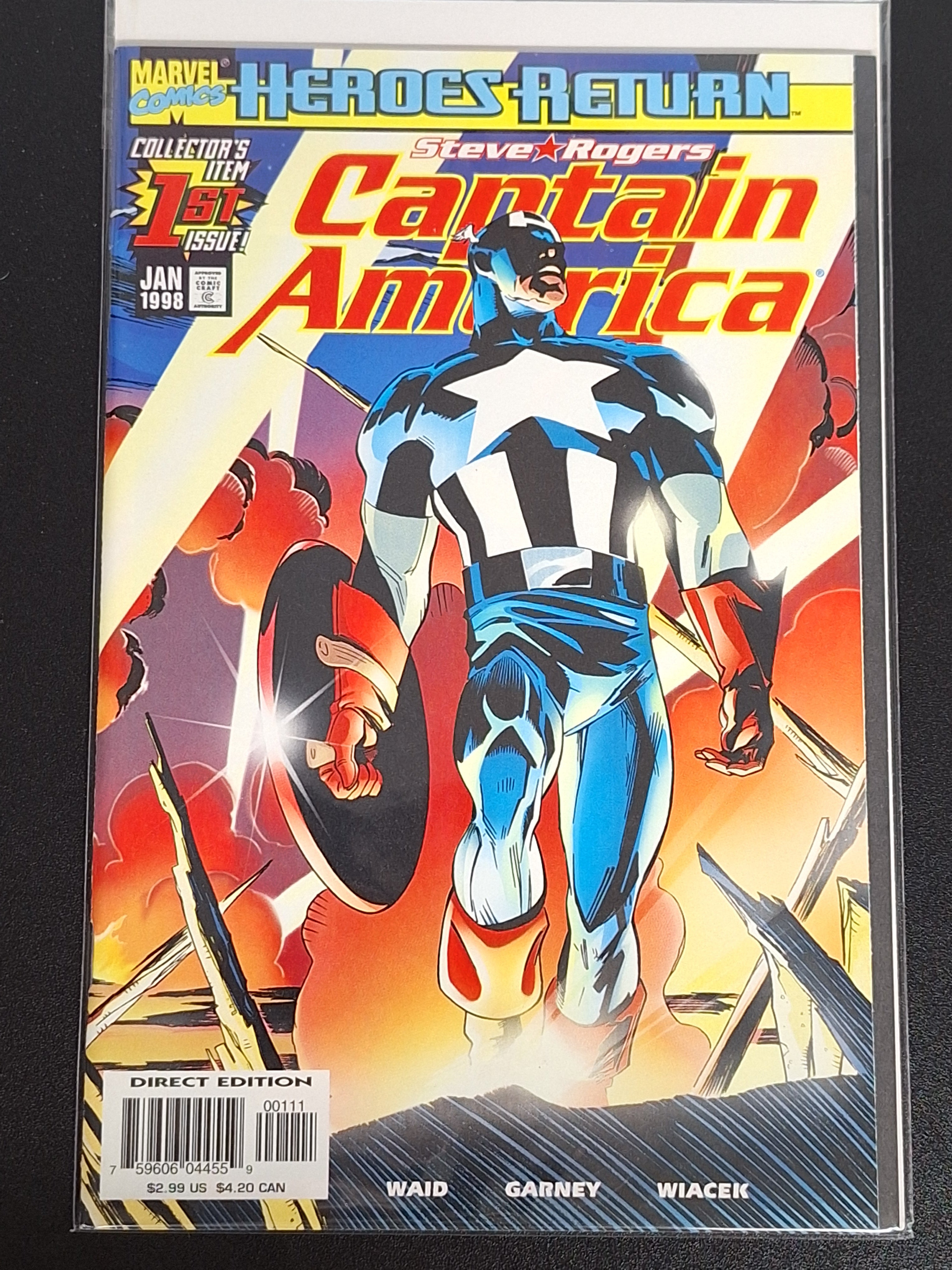 Steve Rogers: Captain America 1 Marvel 1998 Heroes Return