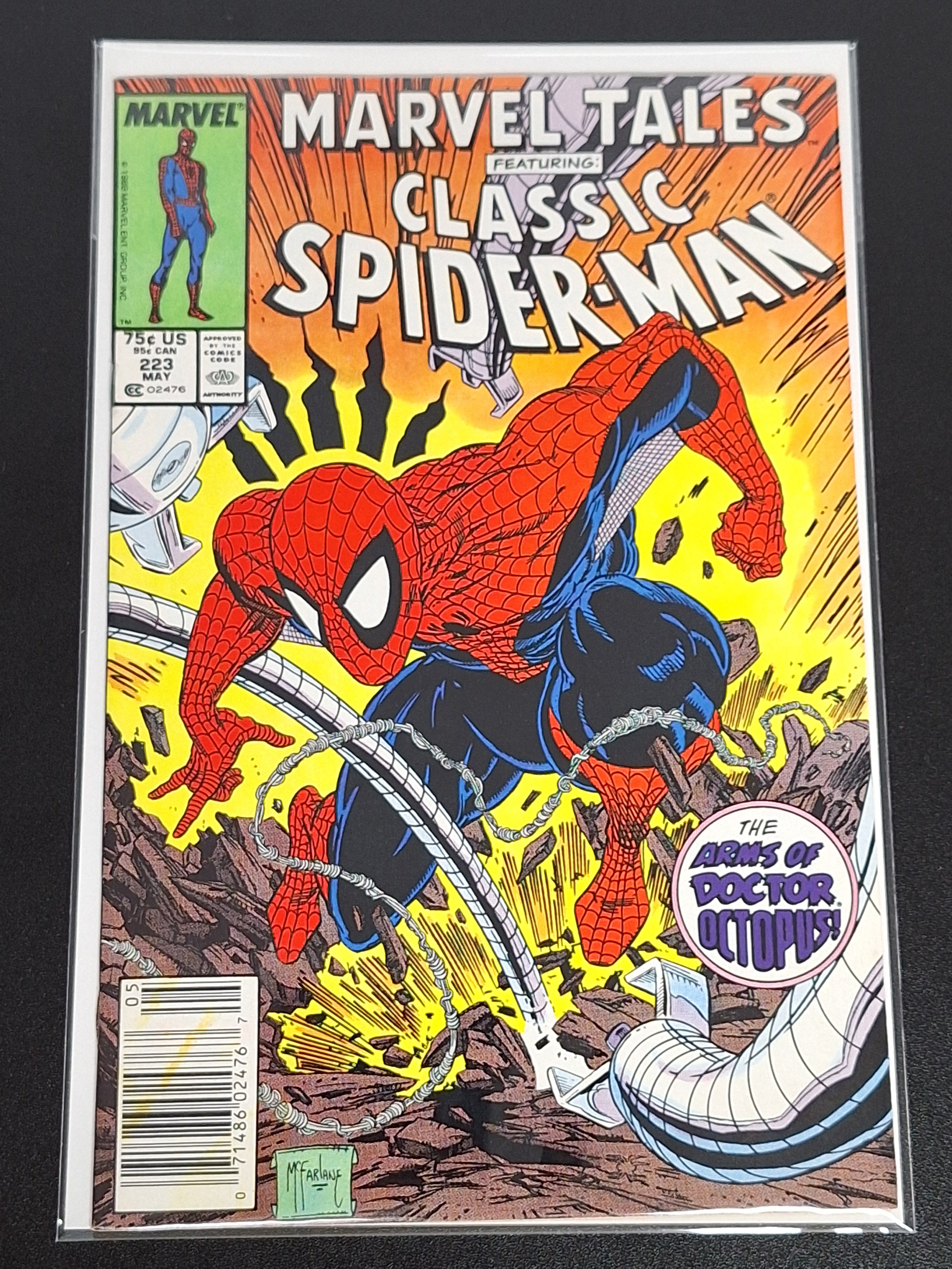Marvel Tales 223 Marvel 1989 Classic Spider-Man Todd McFarlane, Newsstand