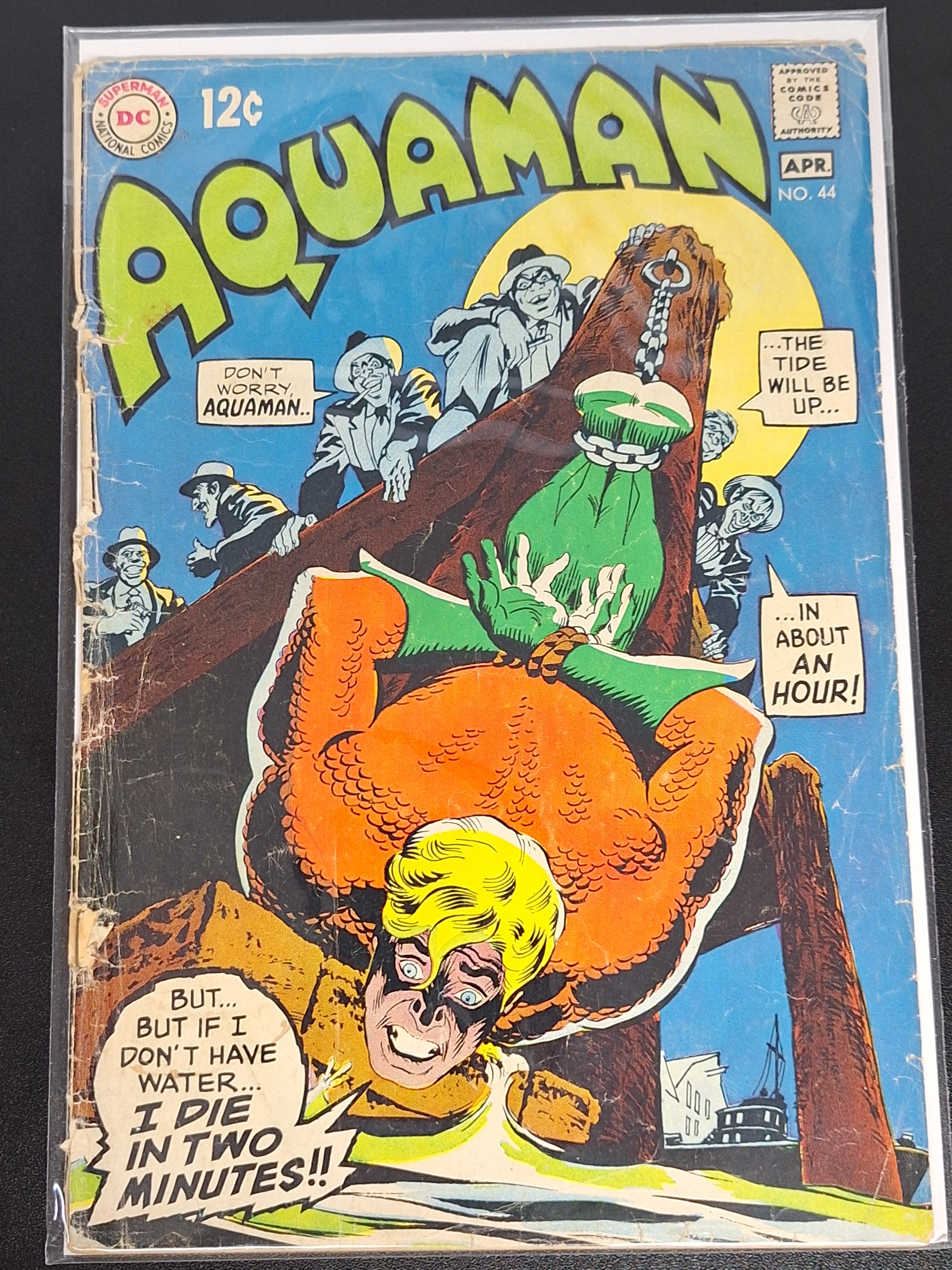 Aquaman 44 DC 1969 1st App of Bugala, Silver Age