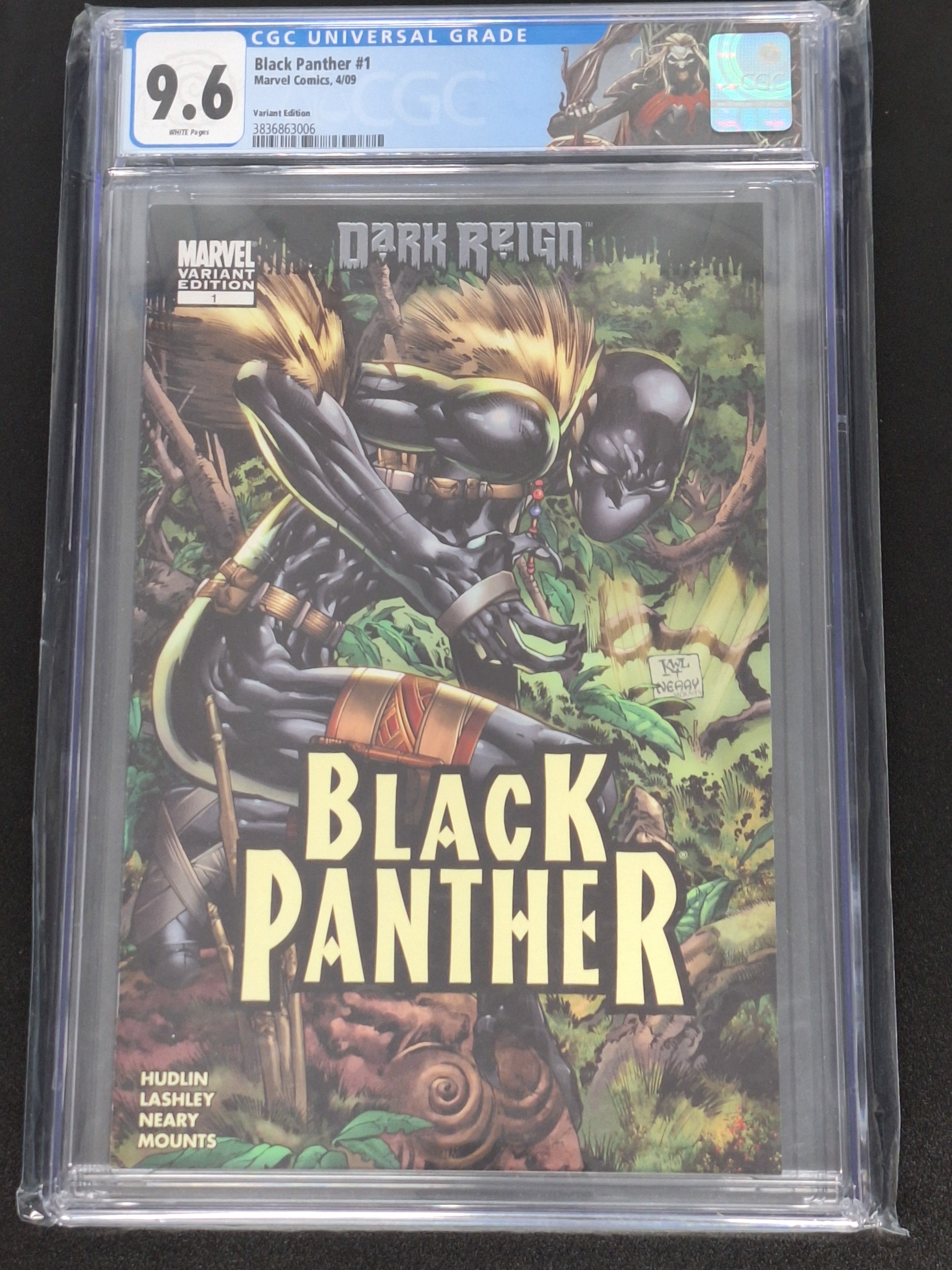 Black Panther 1 Marvel 2009 Lashley Variant- 1st Shuri As The New Black Panther - Graded 9.6