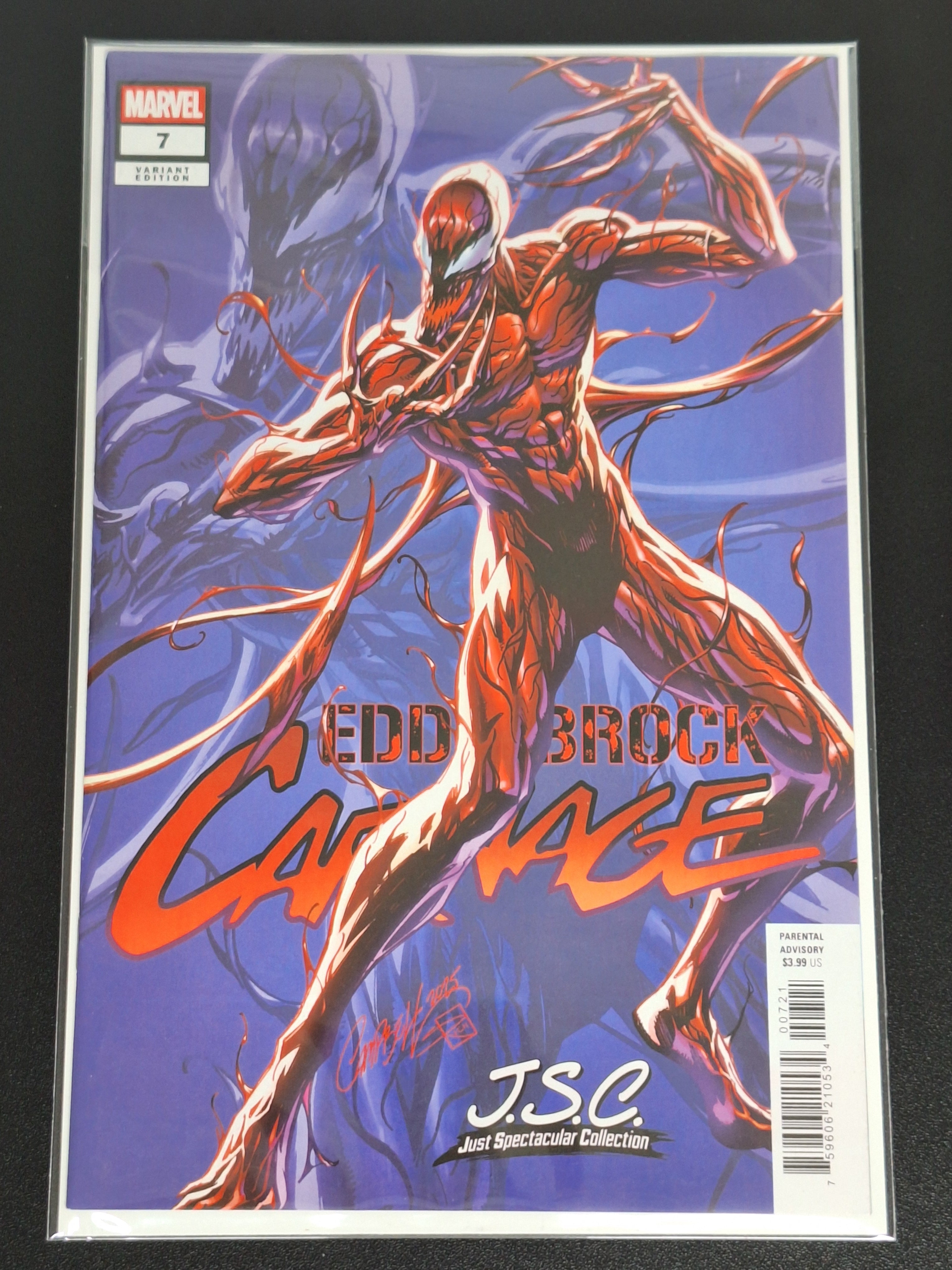 Eddie Brock: Carnage 7 Marvel 2025 J.Scott Campbell J.S.C Variant