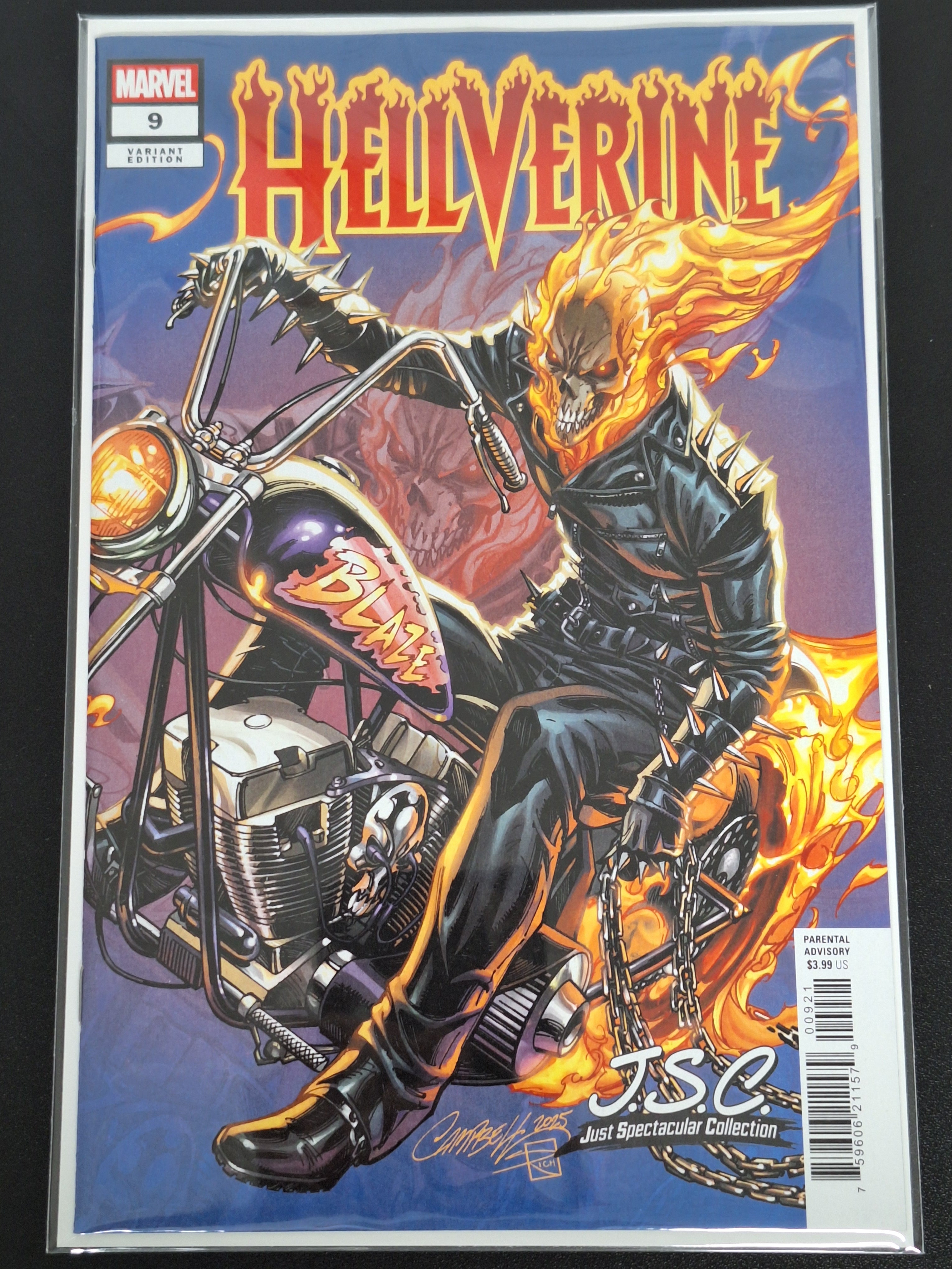 Hellverine 9 Marvel 2025 J.Scott Campbell J.S.C Variant