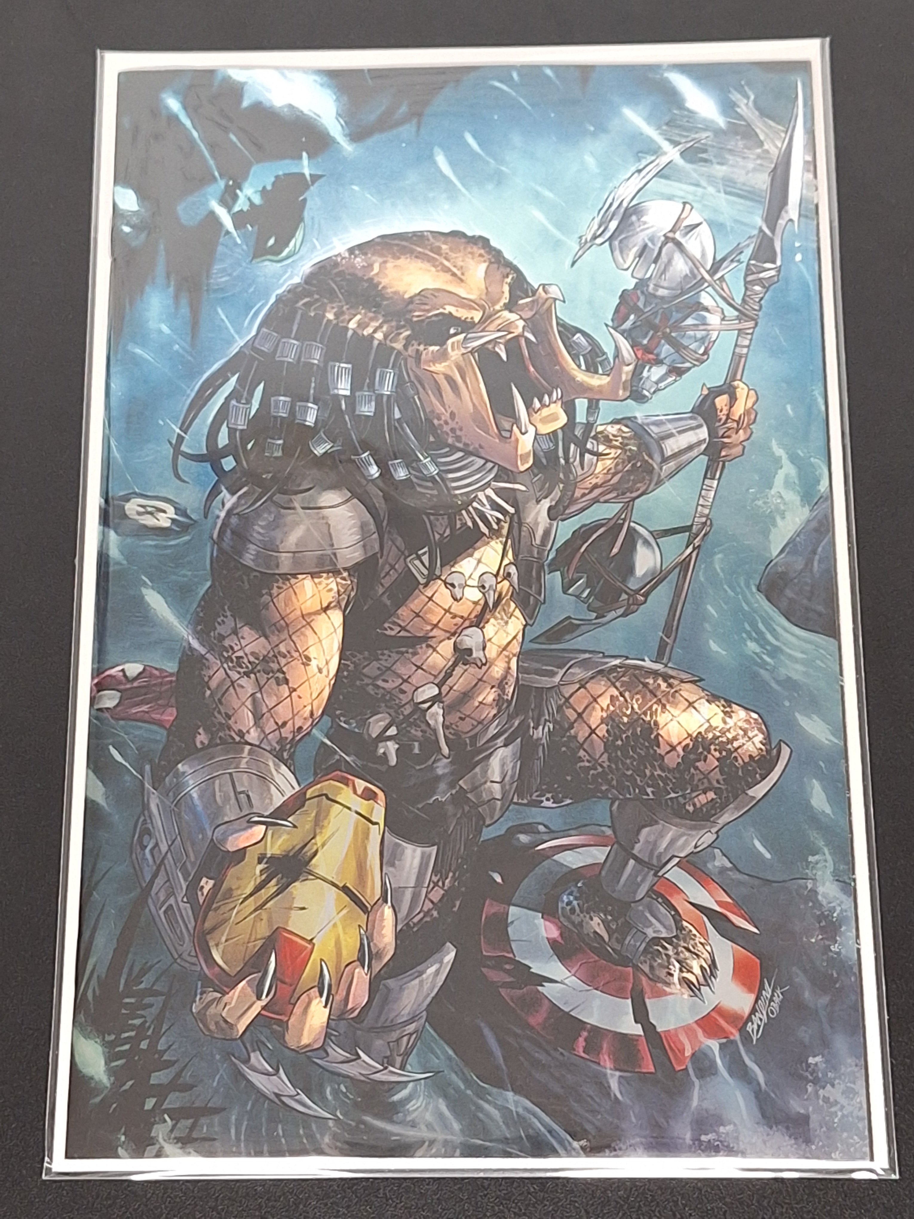 Predator Kills The Marvel Universe 1 Marvel 2025 Bandini Virgin Foil Variant