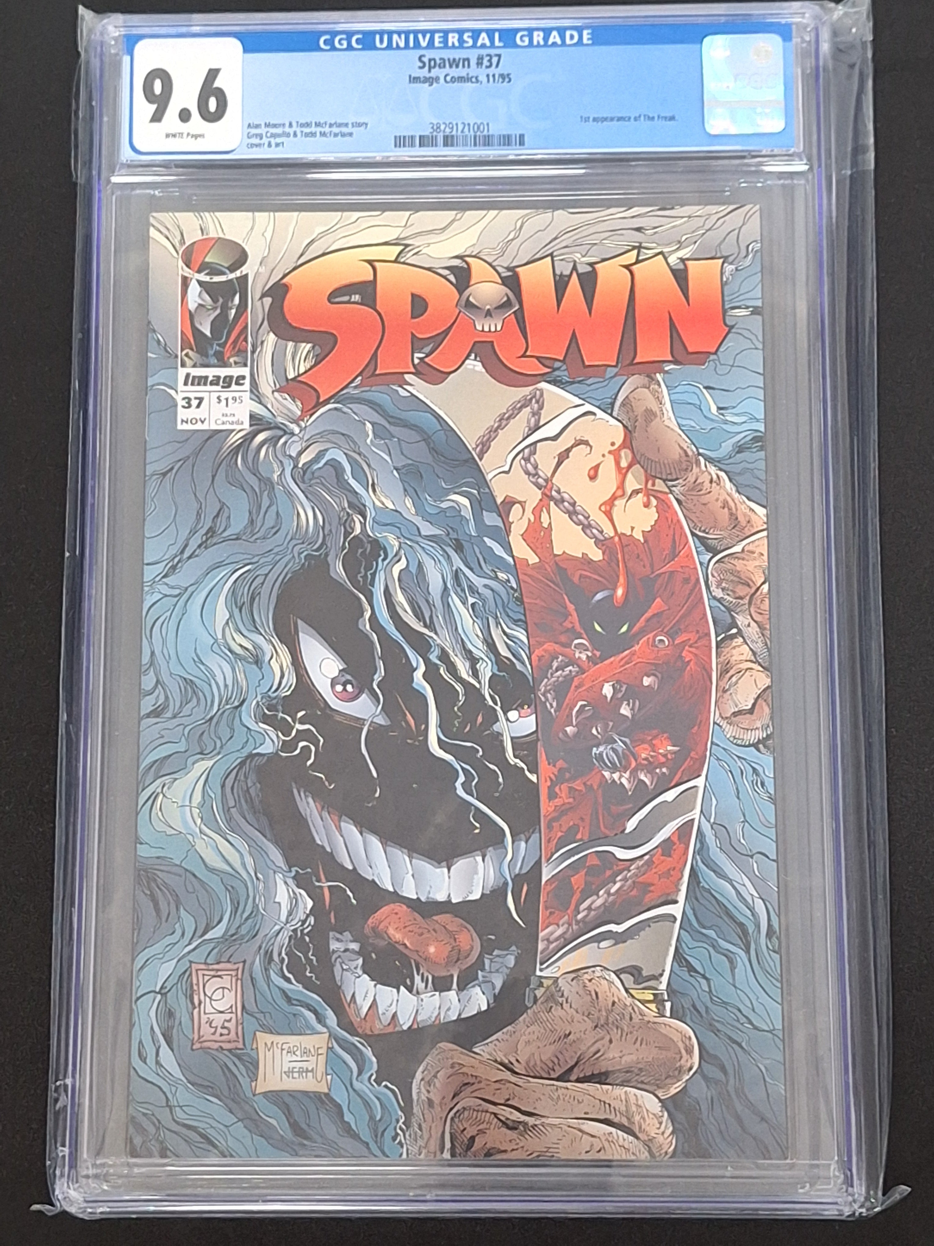 Spawn 37 Image 1995 1st App of The Freak - CGC 9.6