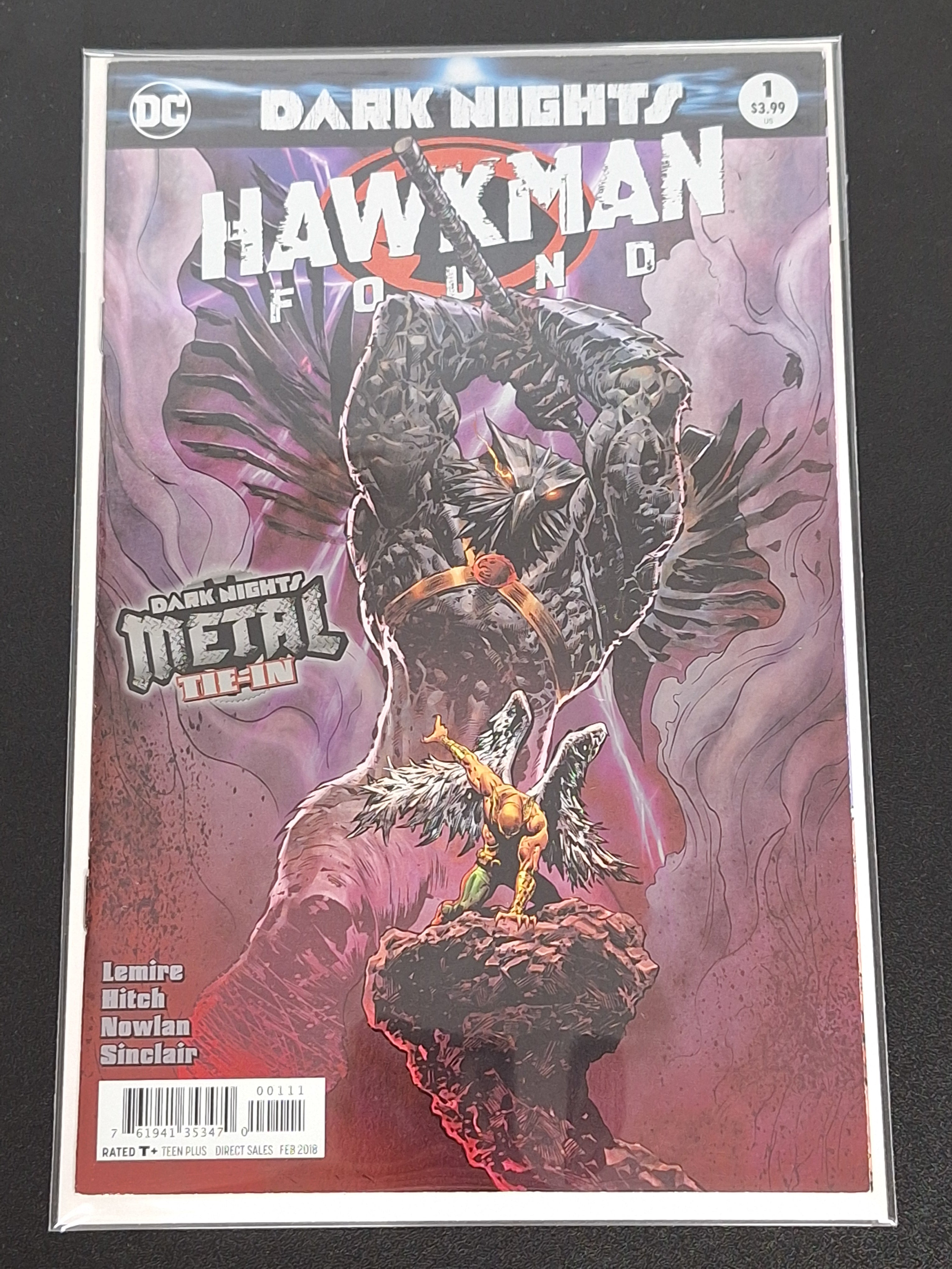 Dark Nights Hawkman Found 1 DC 2018 Foil Cover