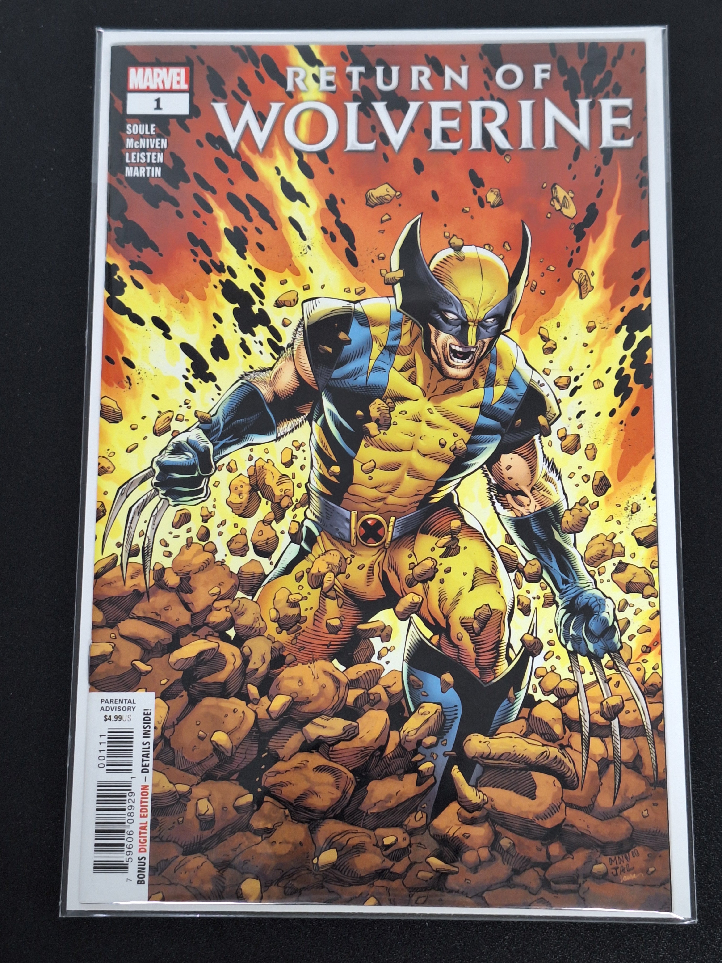 Return of Wolverine 1 Marvel 2018 Steve McNiven Cover A