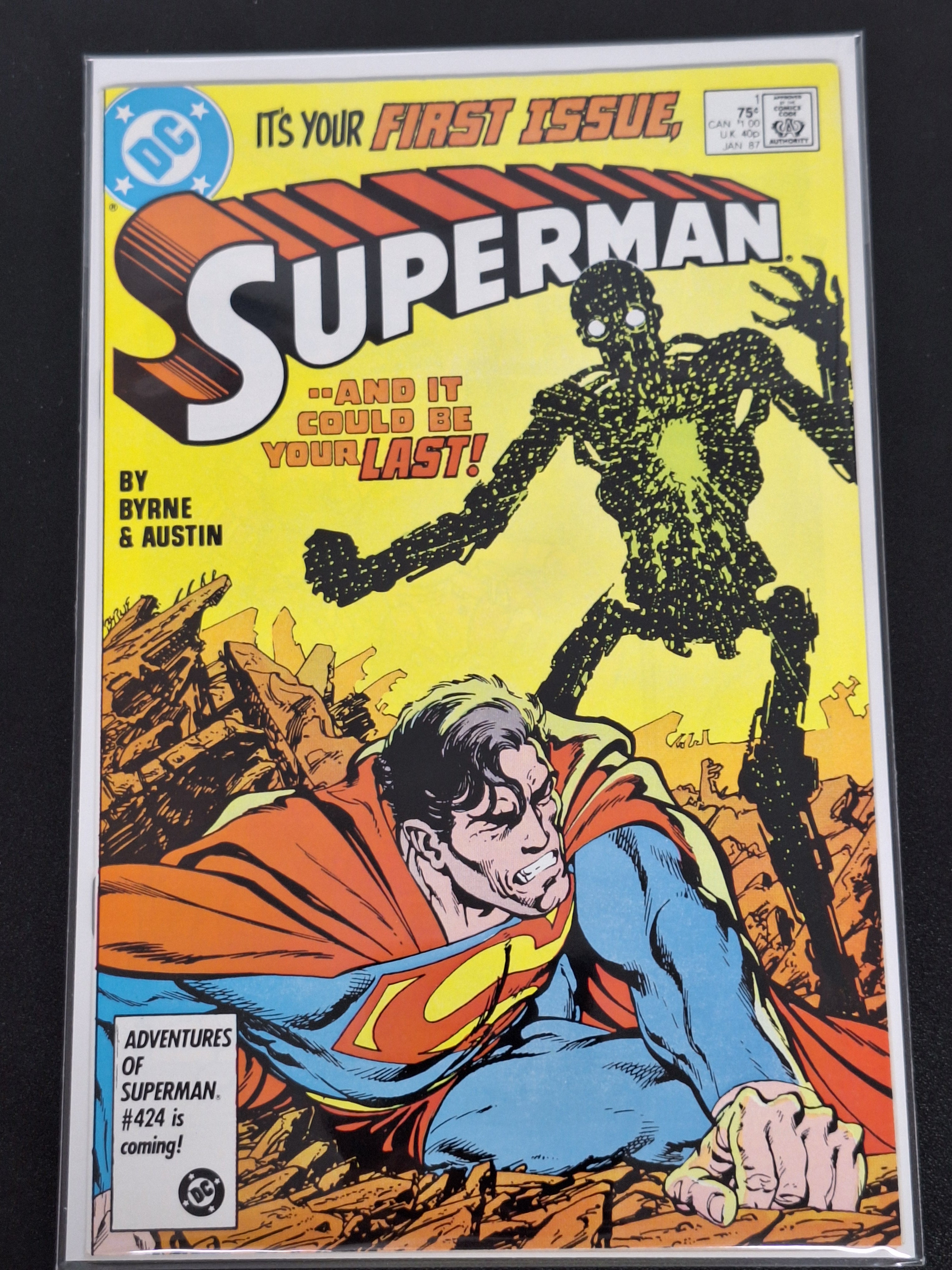 Superman 1 DC 1987 1st New Metallo