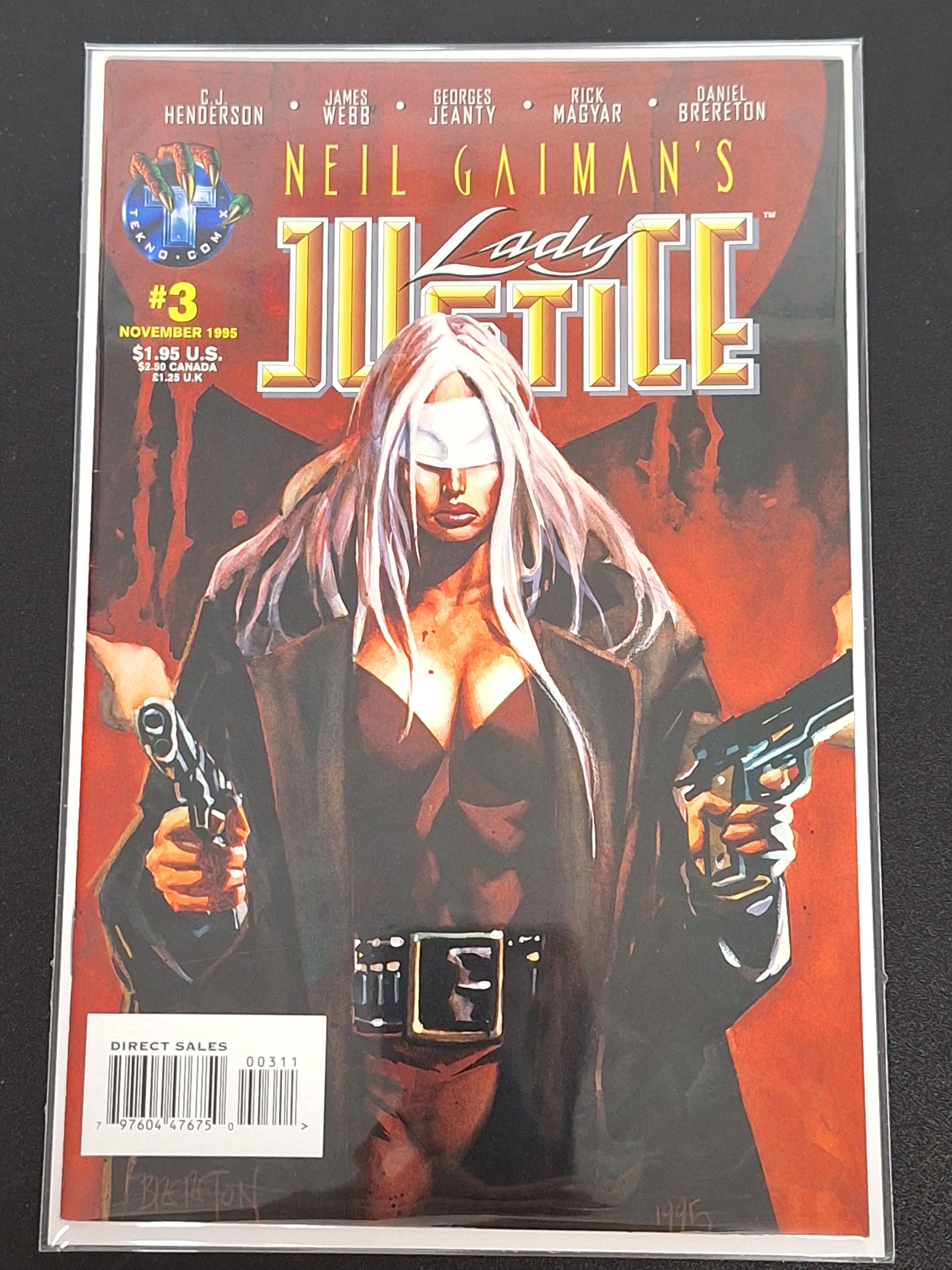 Lady Justice 3 Tekno Comics 1995 Neil Gaiman