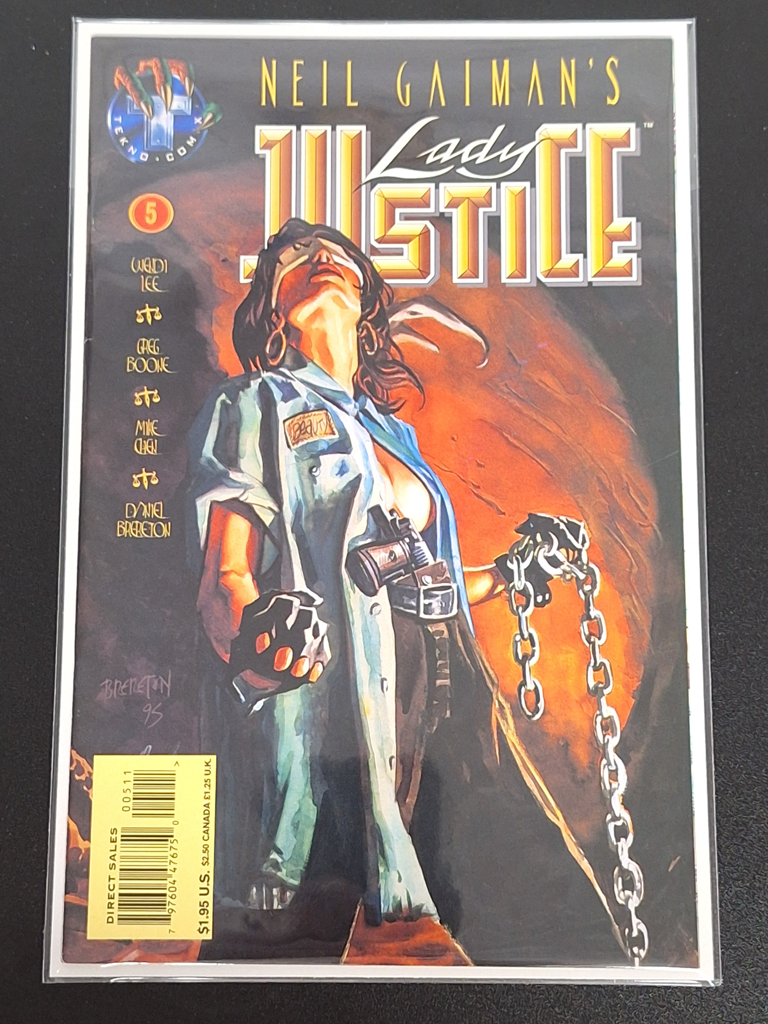 Lady Justice 5 Tekno Comics 1995 Neil Gaiman