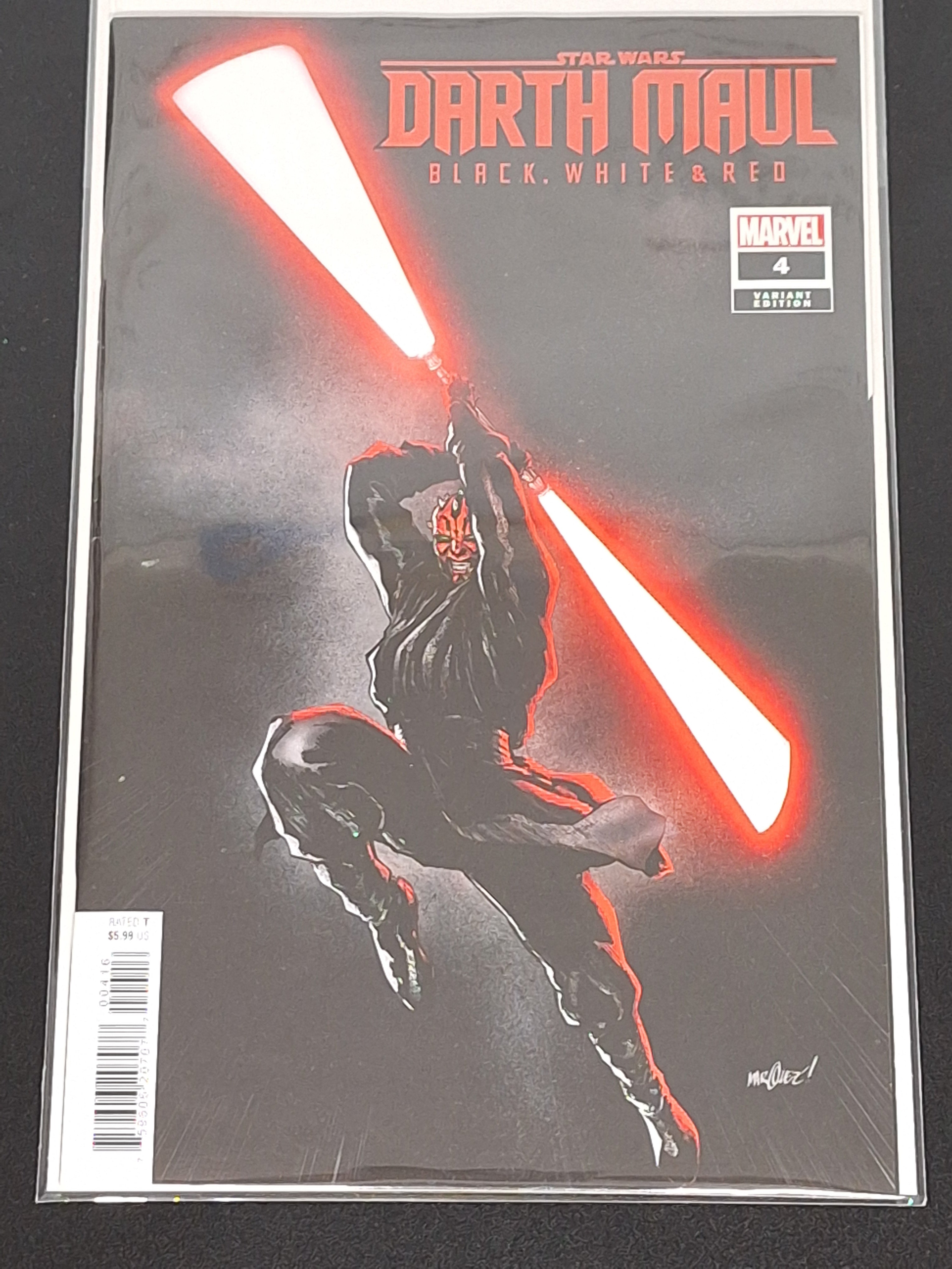 Star Wars Darth Maul: Black, White & Red 4 Marvel 2024 Marquez 1:25 Variant