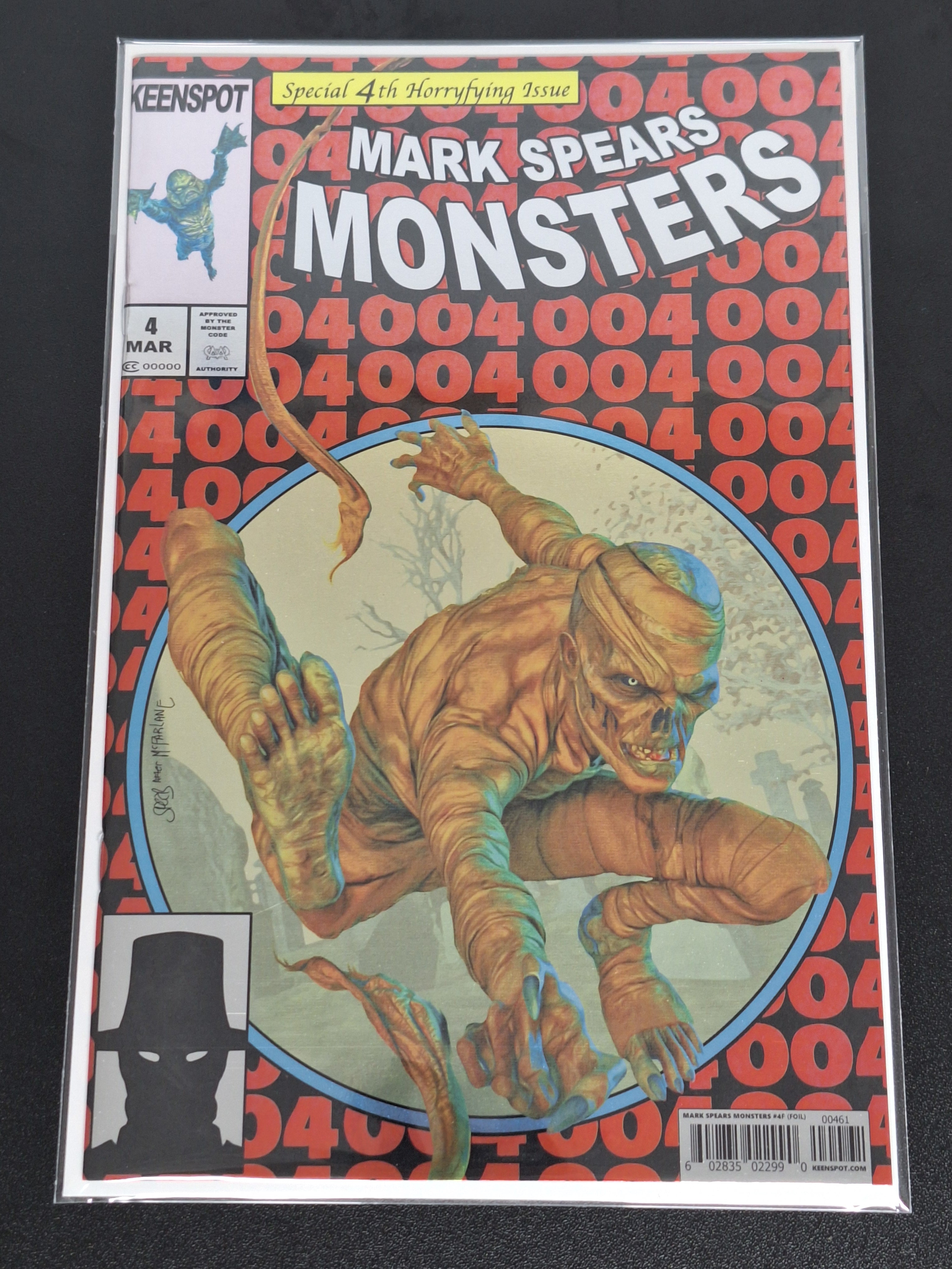 Mark Spears Monsters 4 Keenspot 2025 HoloFoil Flip Variant Cover F