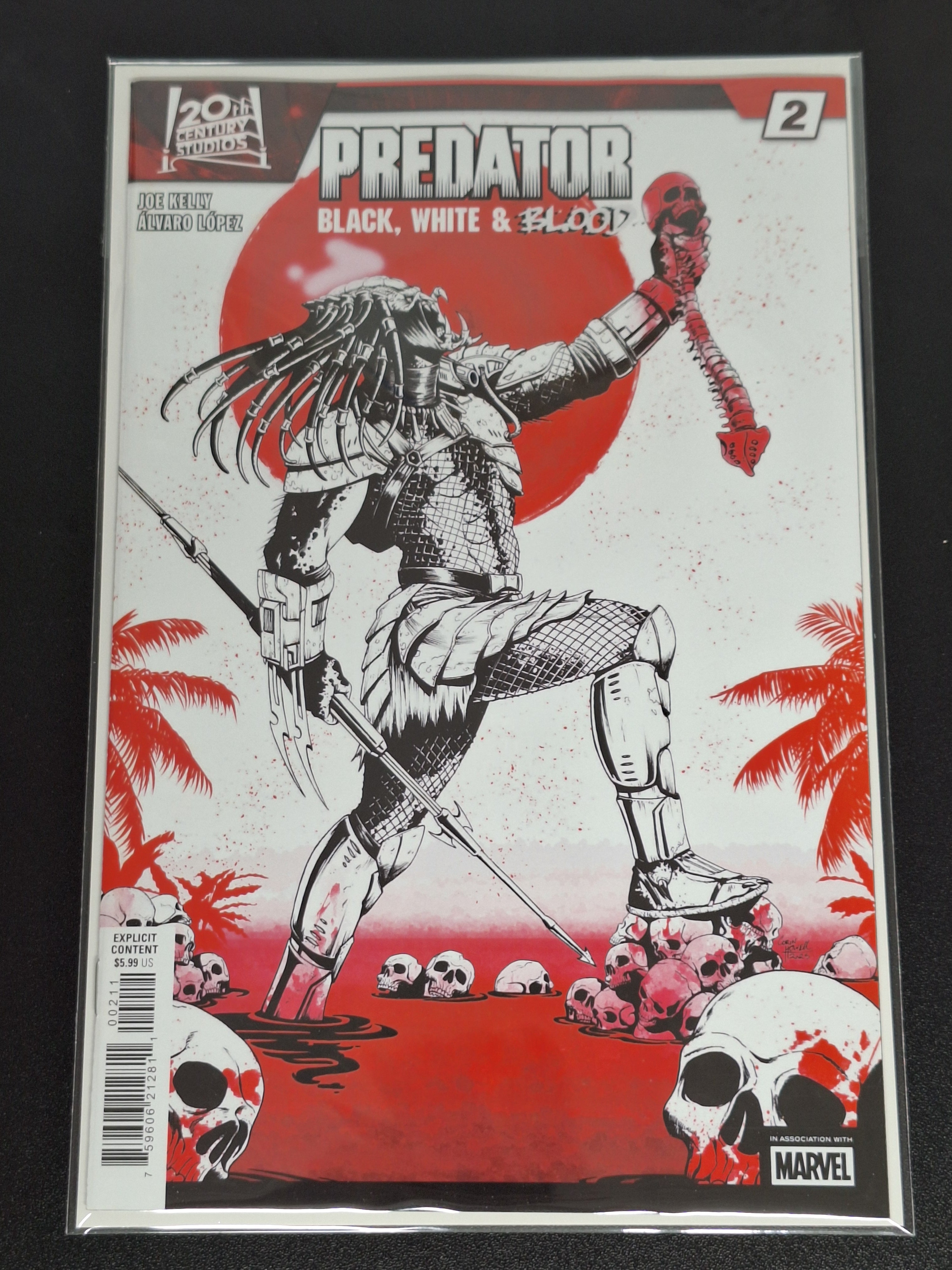 Predator: Black, White & Blood 2 Marvel 2025 Cover A