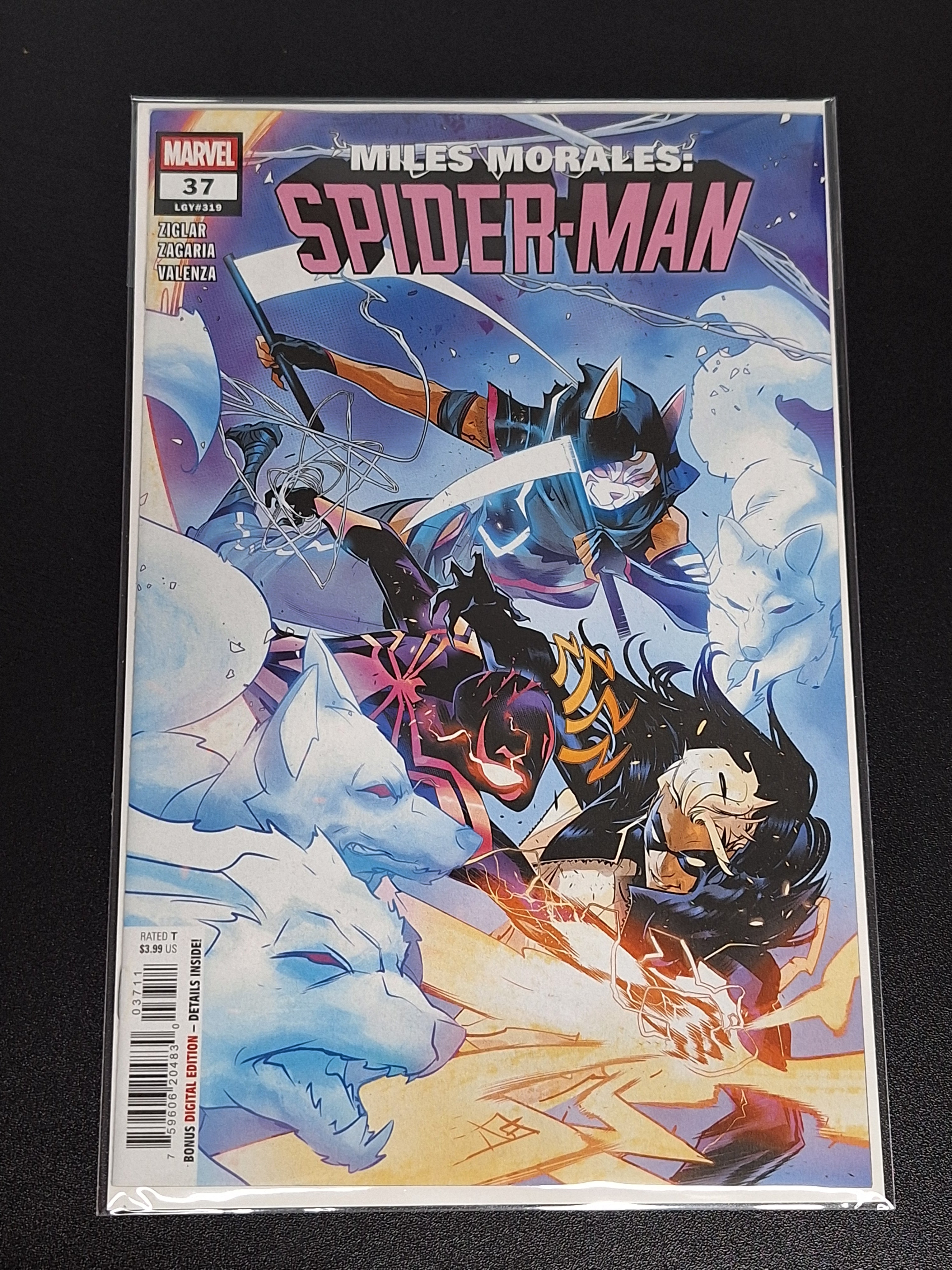 Miles Morales: Spider-Man 37 Marvel 2025 Cover A 1st White Cat & Anari