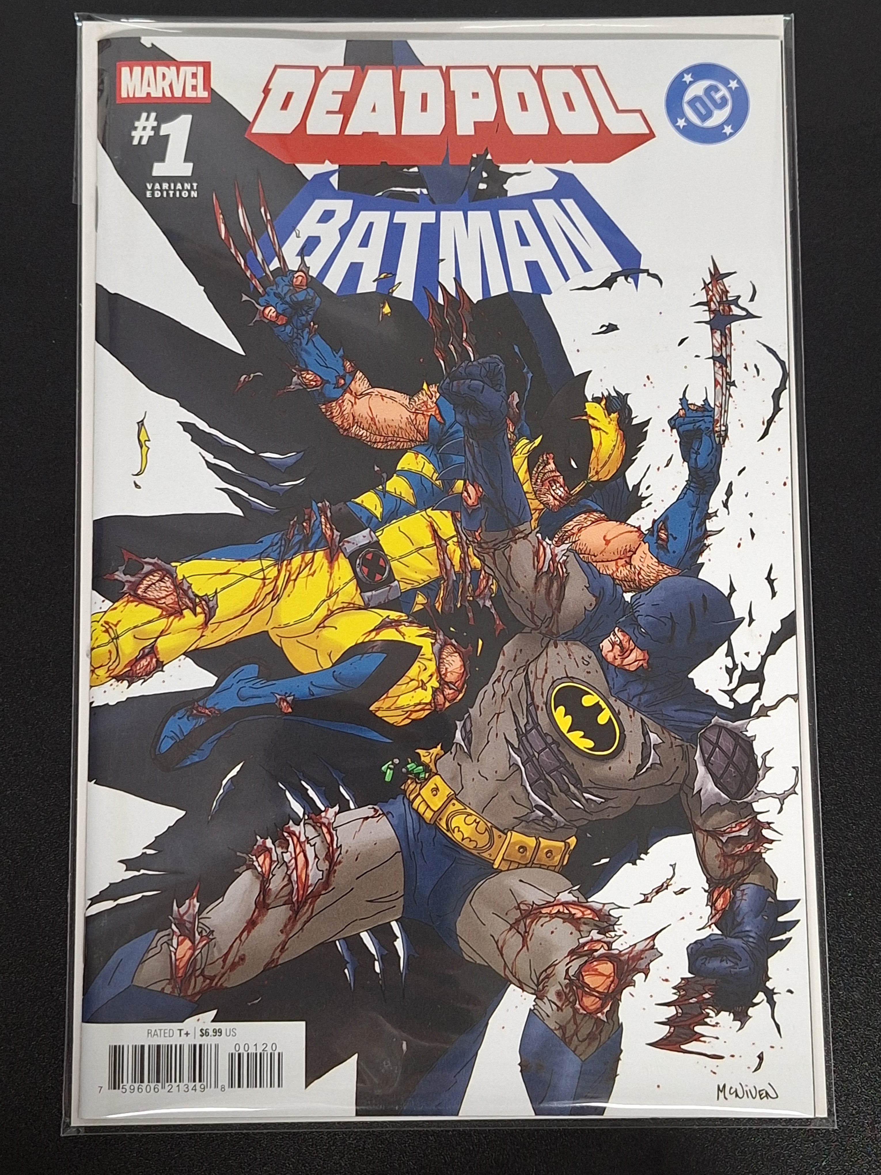 Deadpool Batman 1 Marvel DC 2025 Steve McNiven 1:25 Variant