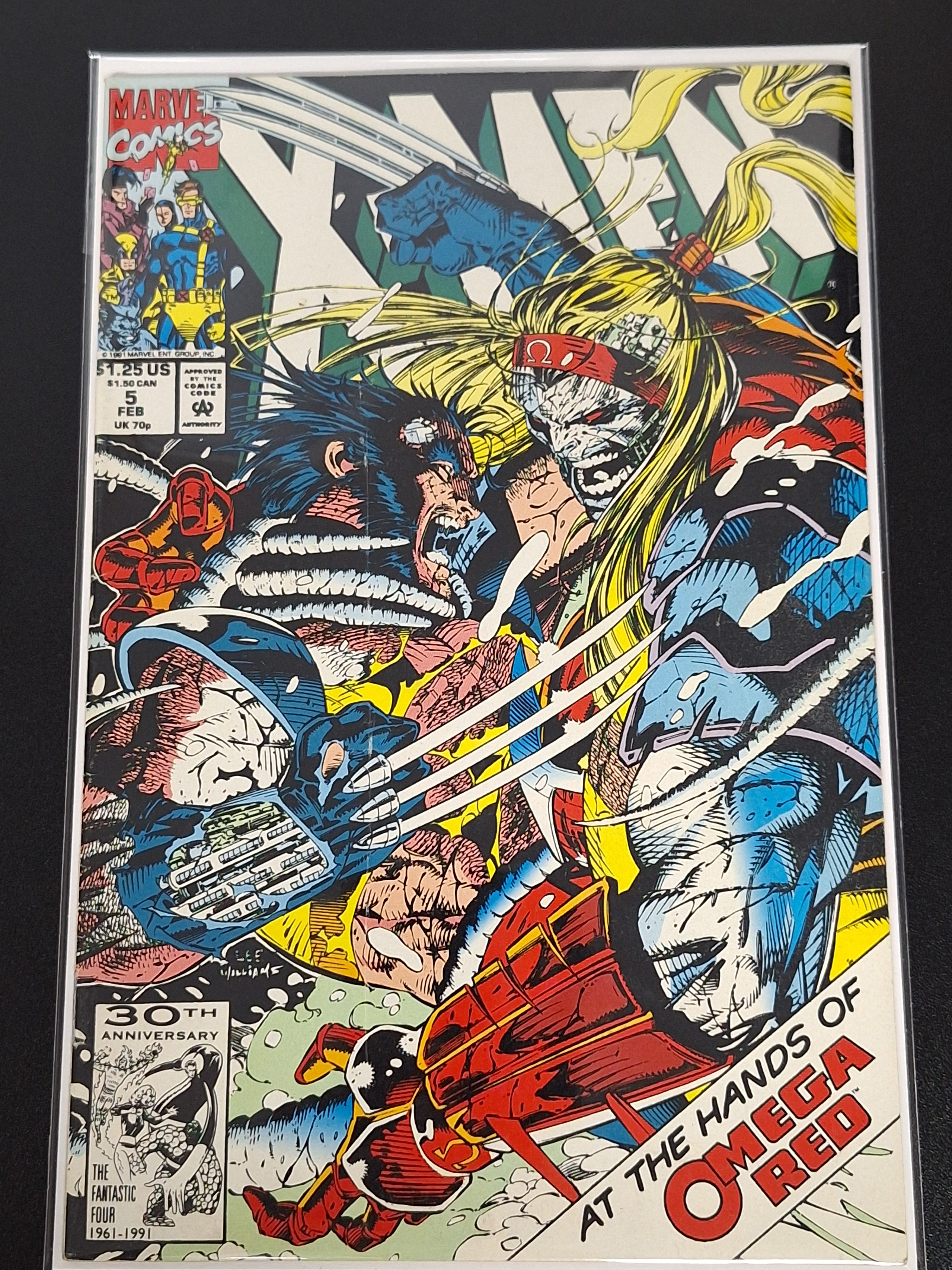 X-Men 5 Marvel 1991 2nd Omega Red