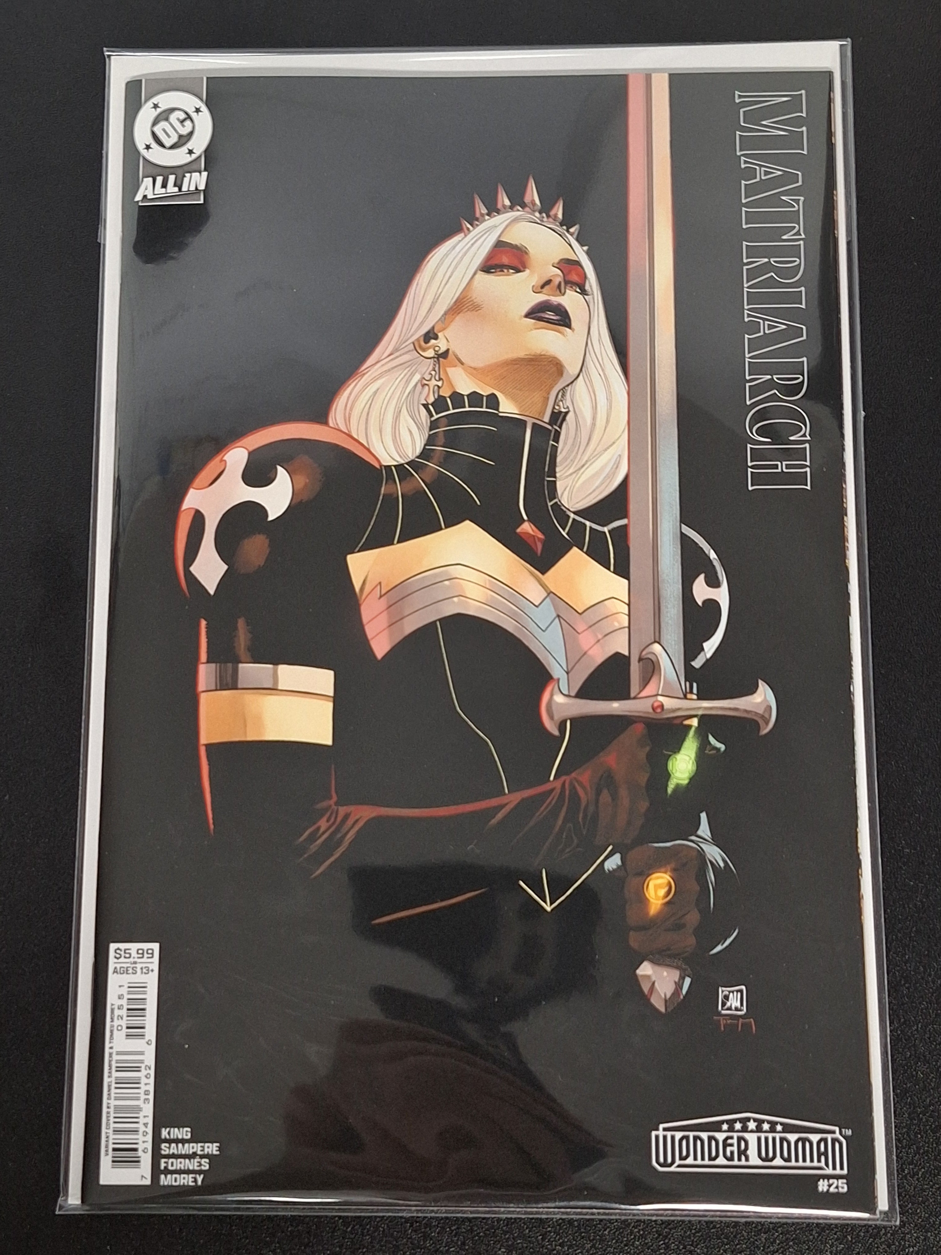 Wonder Woman 25 DC 2025 Sampere Variant 1st App of The Matriarch