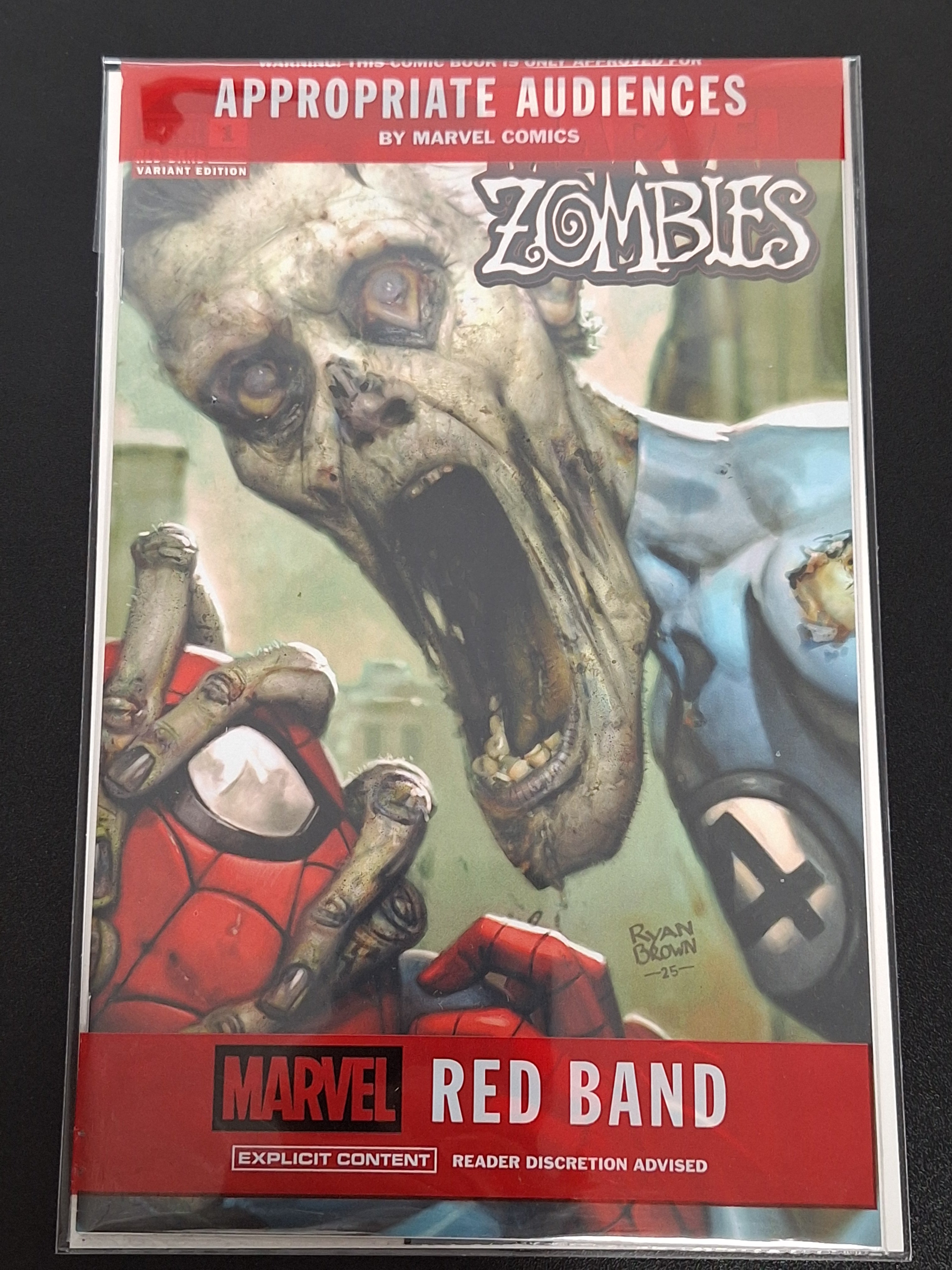 Marvel Zombies Red Band 1 Marvel 2025 Ryan Brown 1:25 Variant