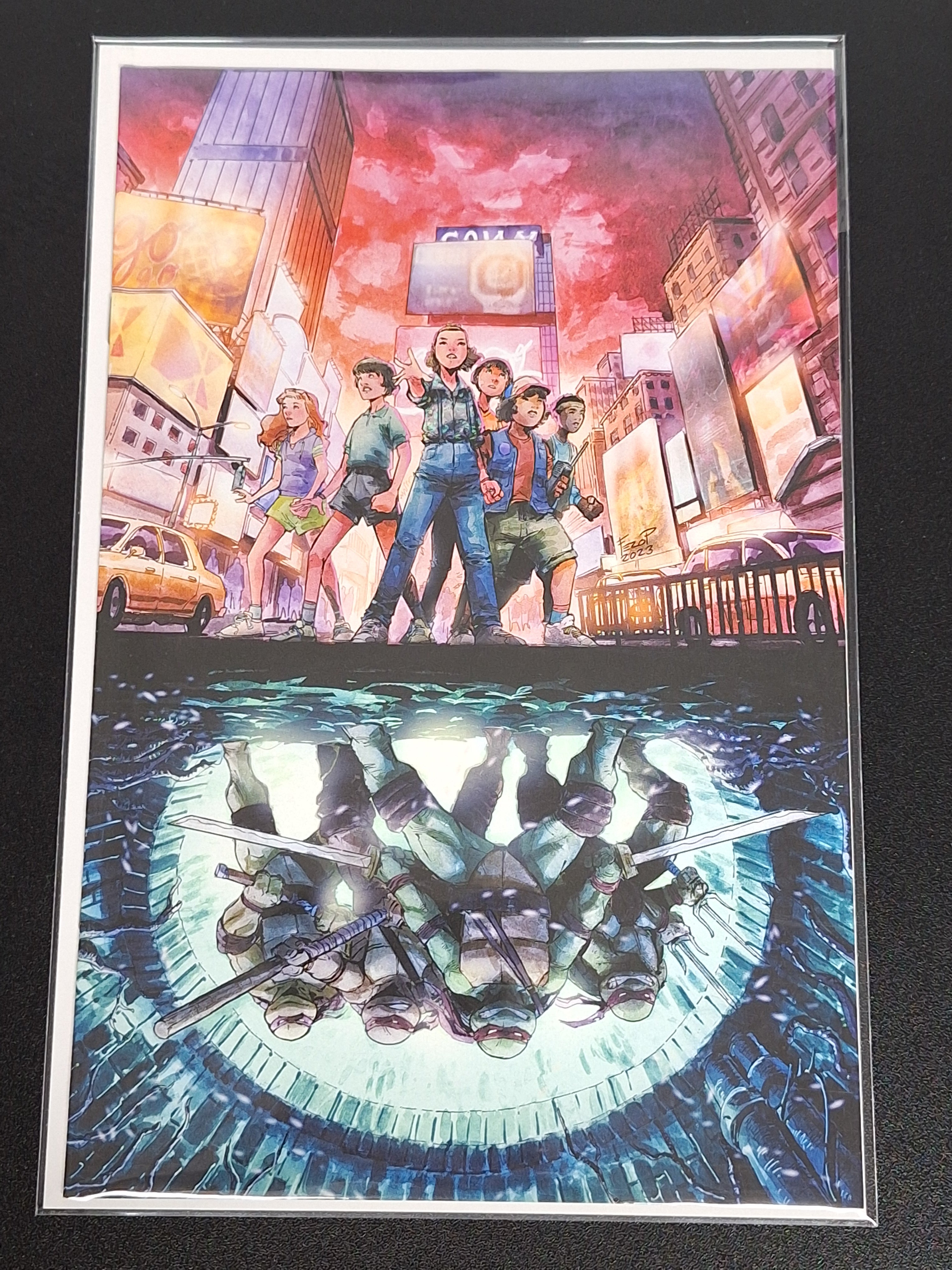 TMNT x Stranger Things 1 IDW 2023 Retailer Incentive 1:25 Virgin Variant