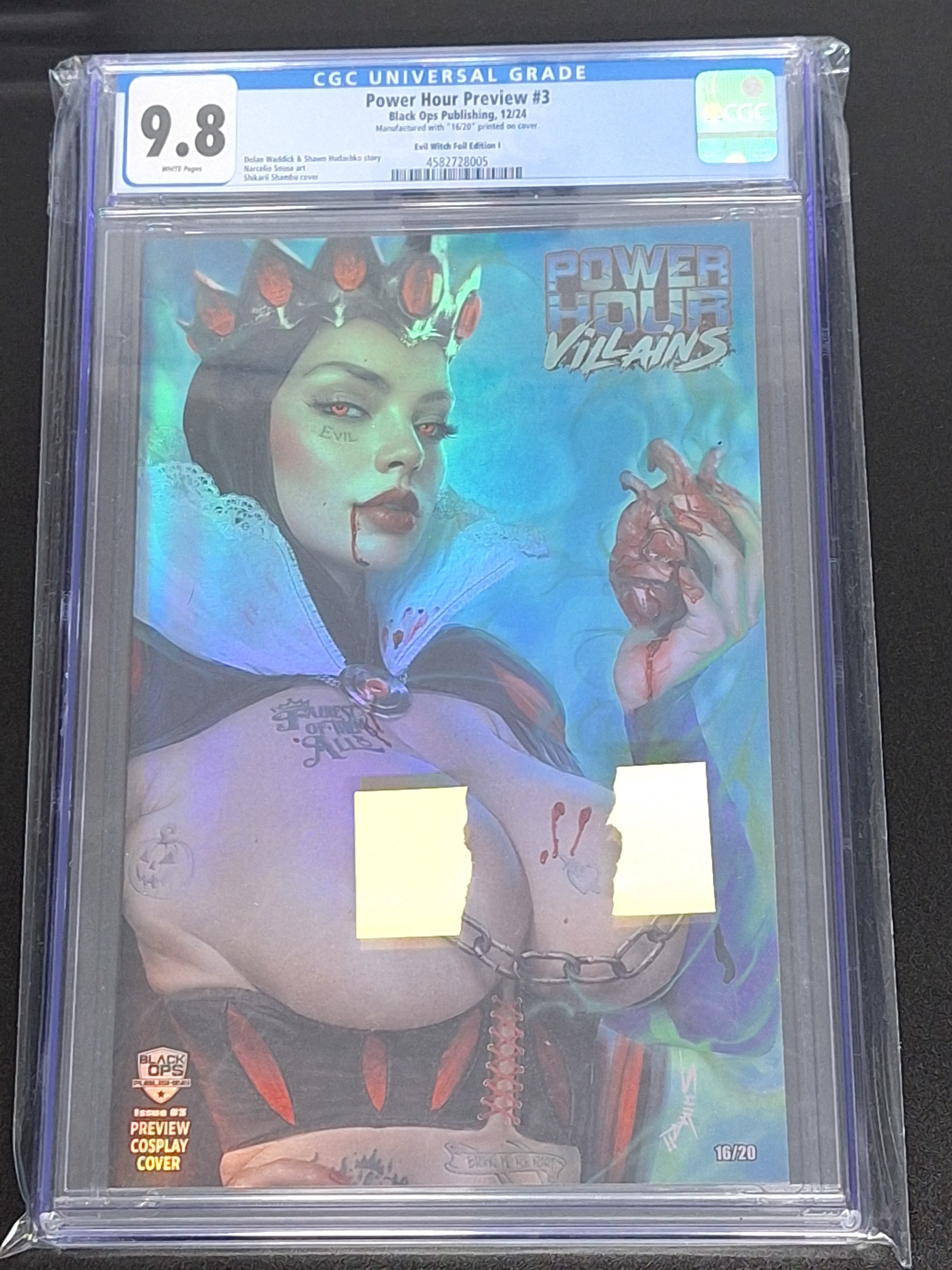 Power Hour Preview 3 Shikarii Evil Witch Foil Exclusive 16 of 20 CGC 9.8
