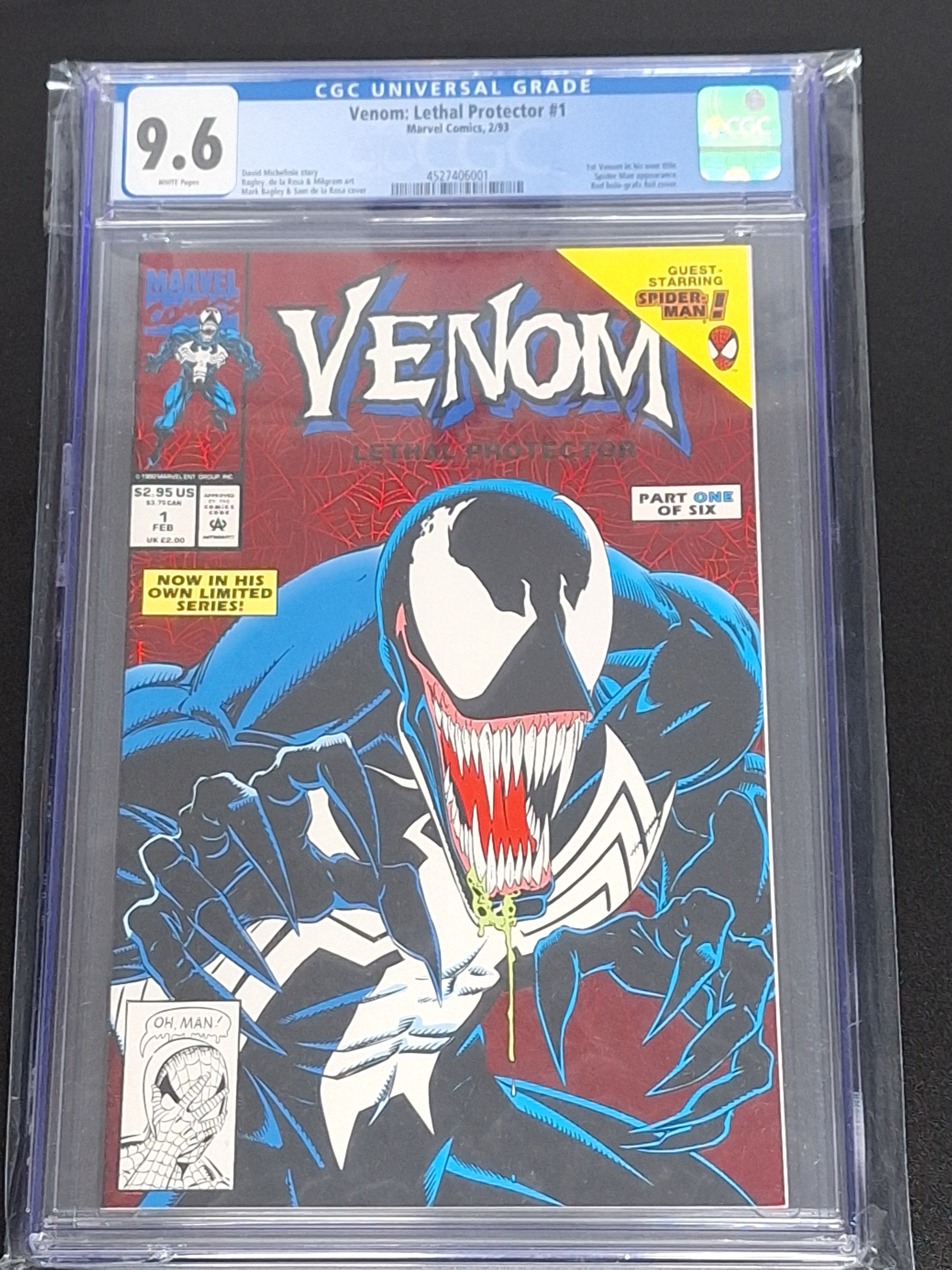 Venom: Lethal Protector 1 Marvel 1993 1st Solo Series CGC 9.6