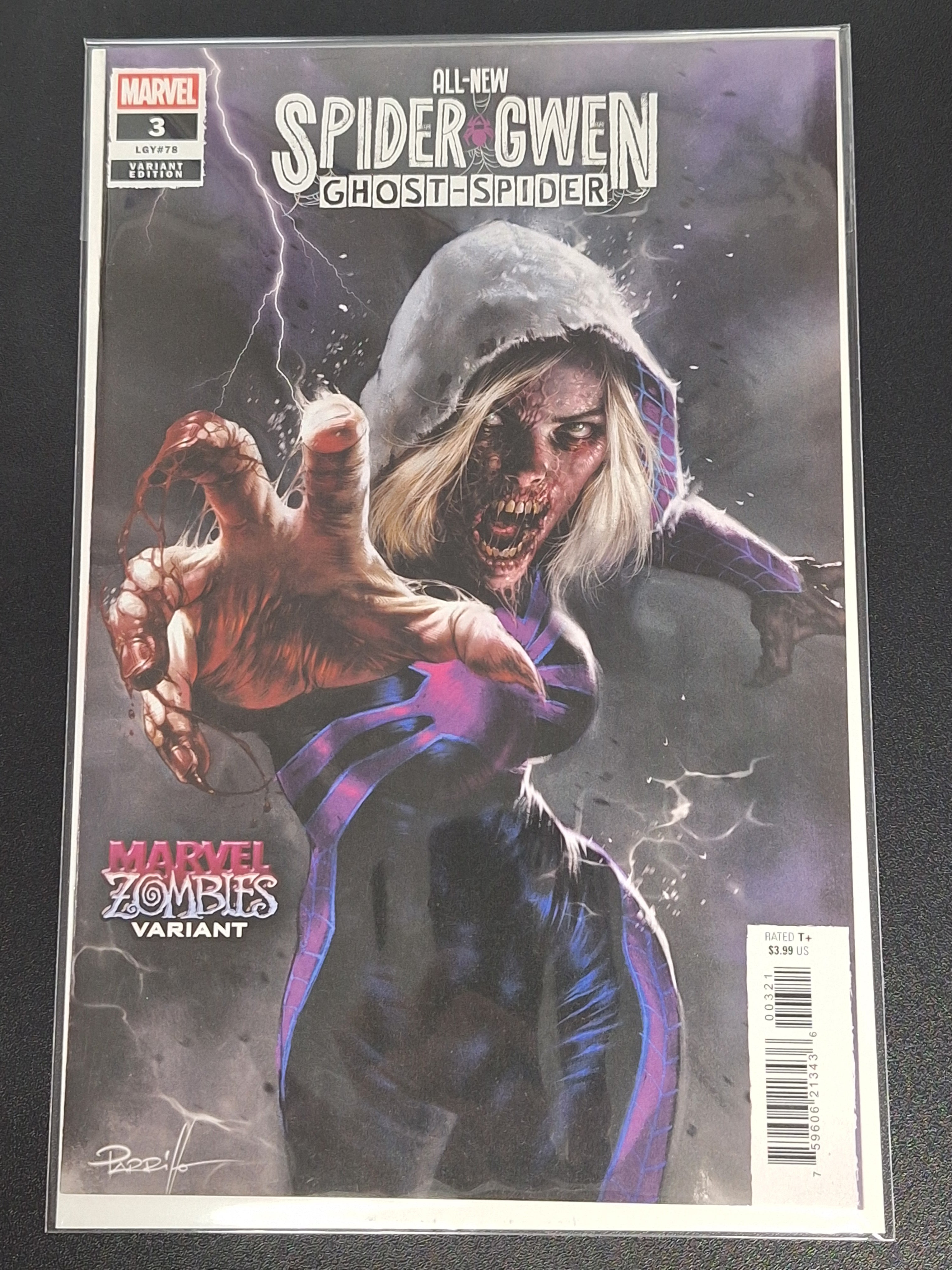 All-New Spider-Gwen Ghost-Spider 3 Marvel 2025 Parrillo Marvel Zombies Variant