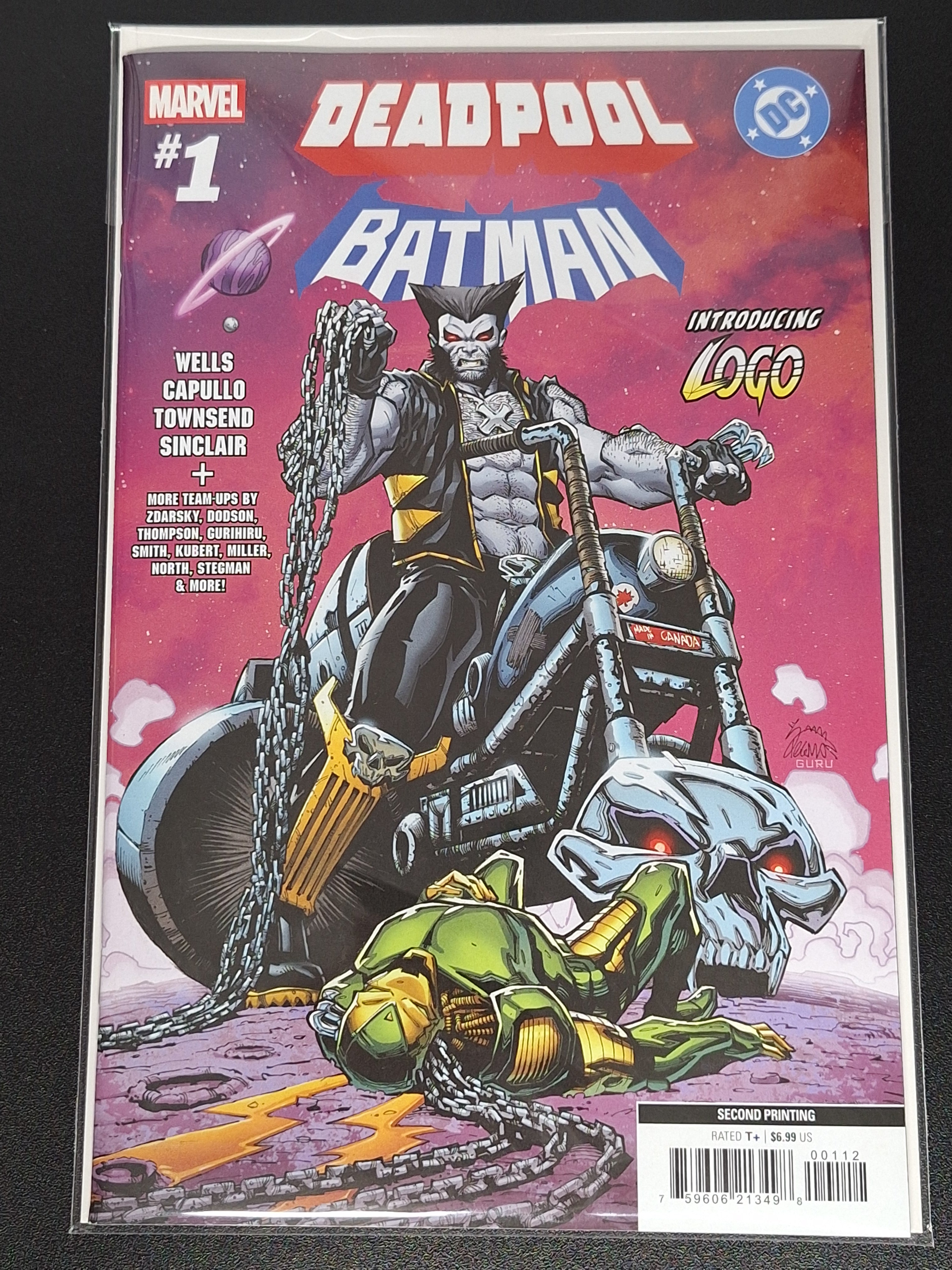 Deadpool Batman 1 Marvel 2025 Second Printing Cover A 1st Logo