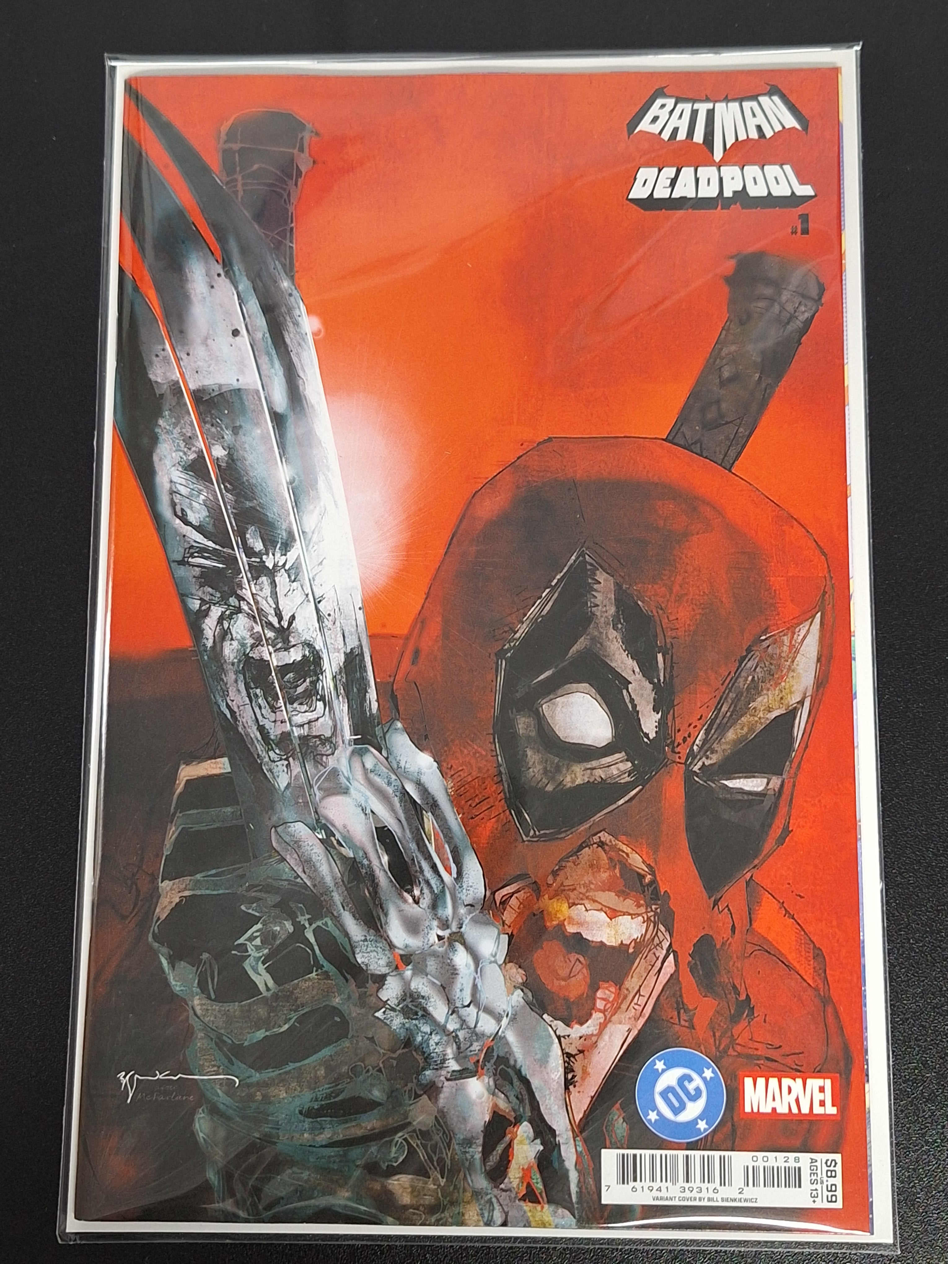 Batman Deadpool 1 DC 2025 Bill Sienkiewicz Variant Hulk 340 Homage