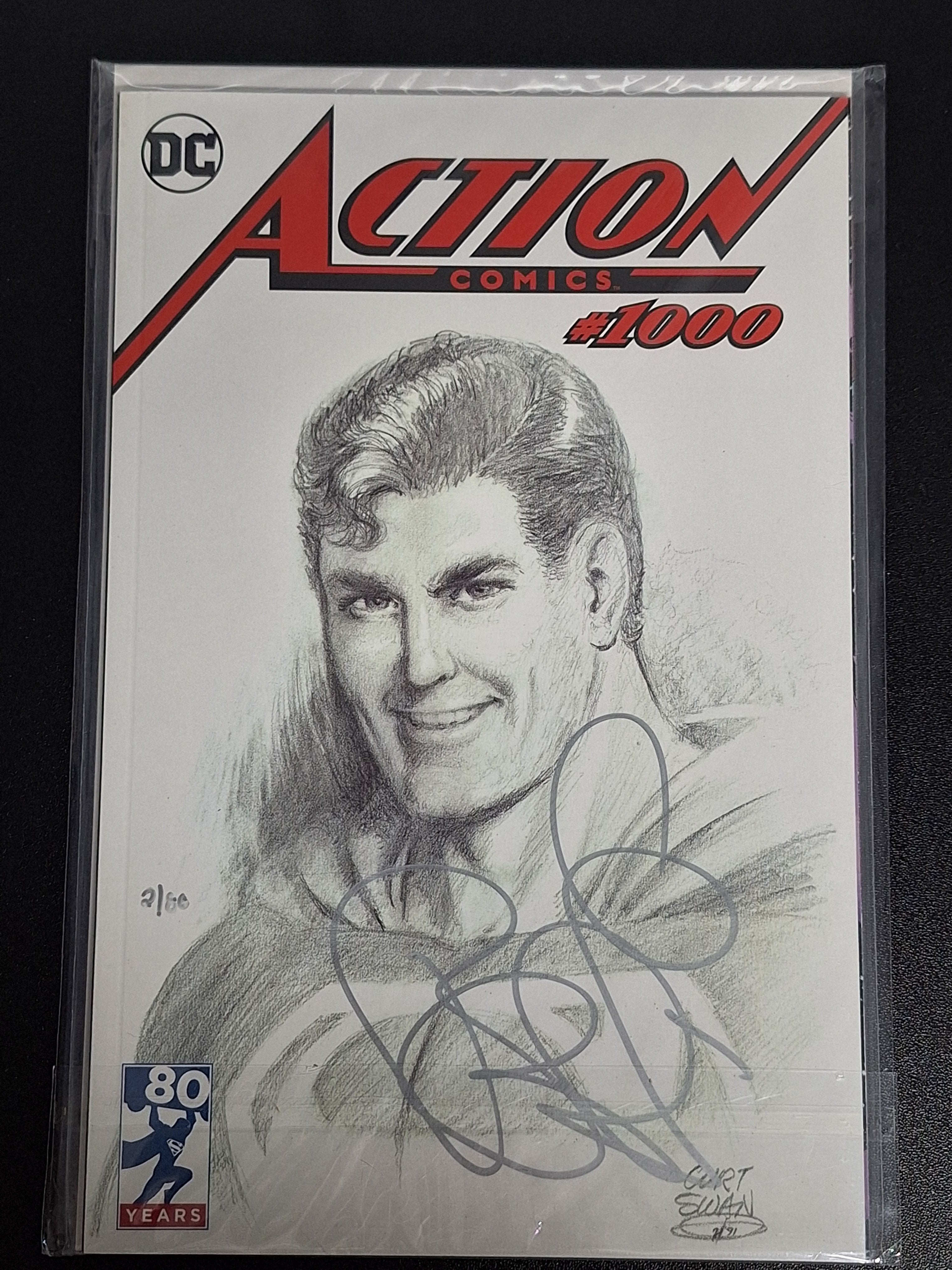 Action Comics 1000 DC Dynamic Forces Edition Signed By Brian Michael Bendis