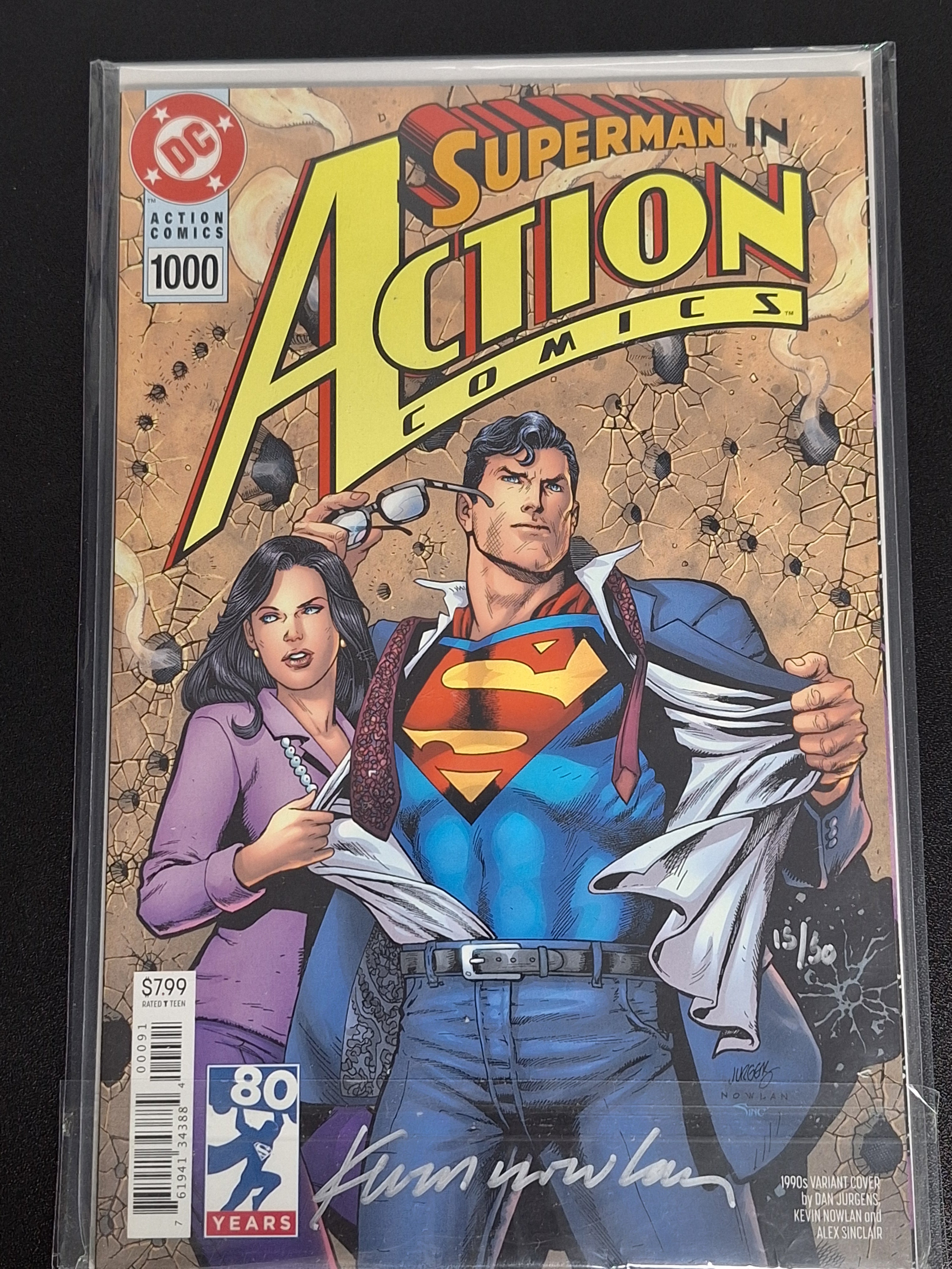 Action Comics 1000 DC Dynamic Forces Edition Signed By Kevin Nowlan