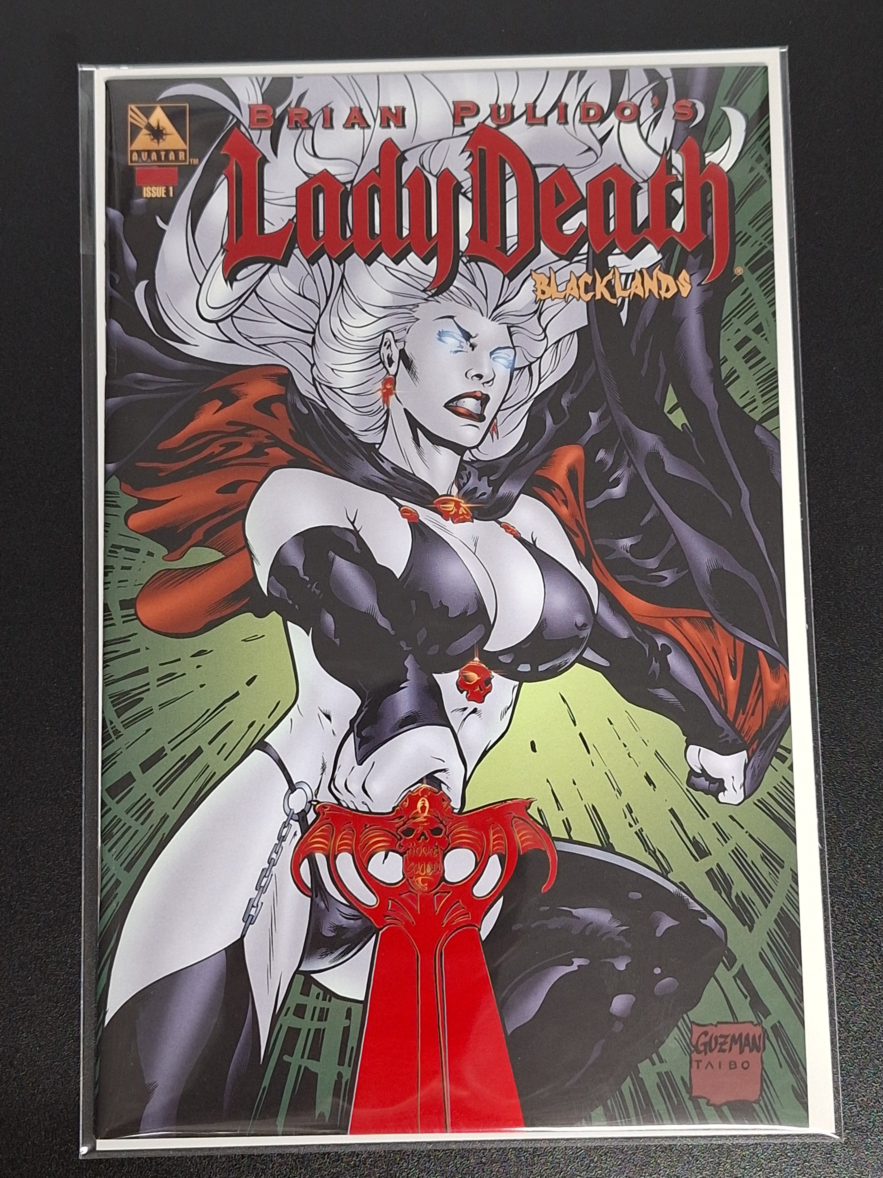 Lady Death Blacklands 1 Avatar Red Foil Edition With COA Ltd. 500