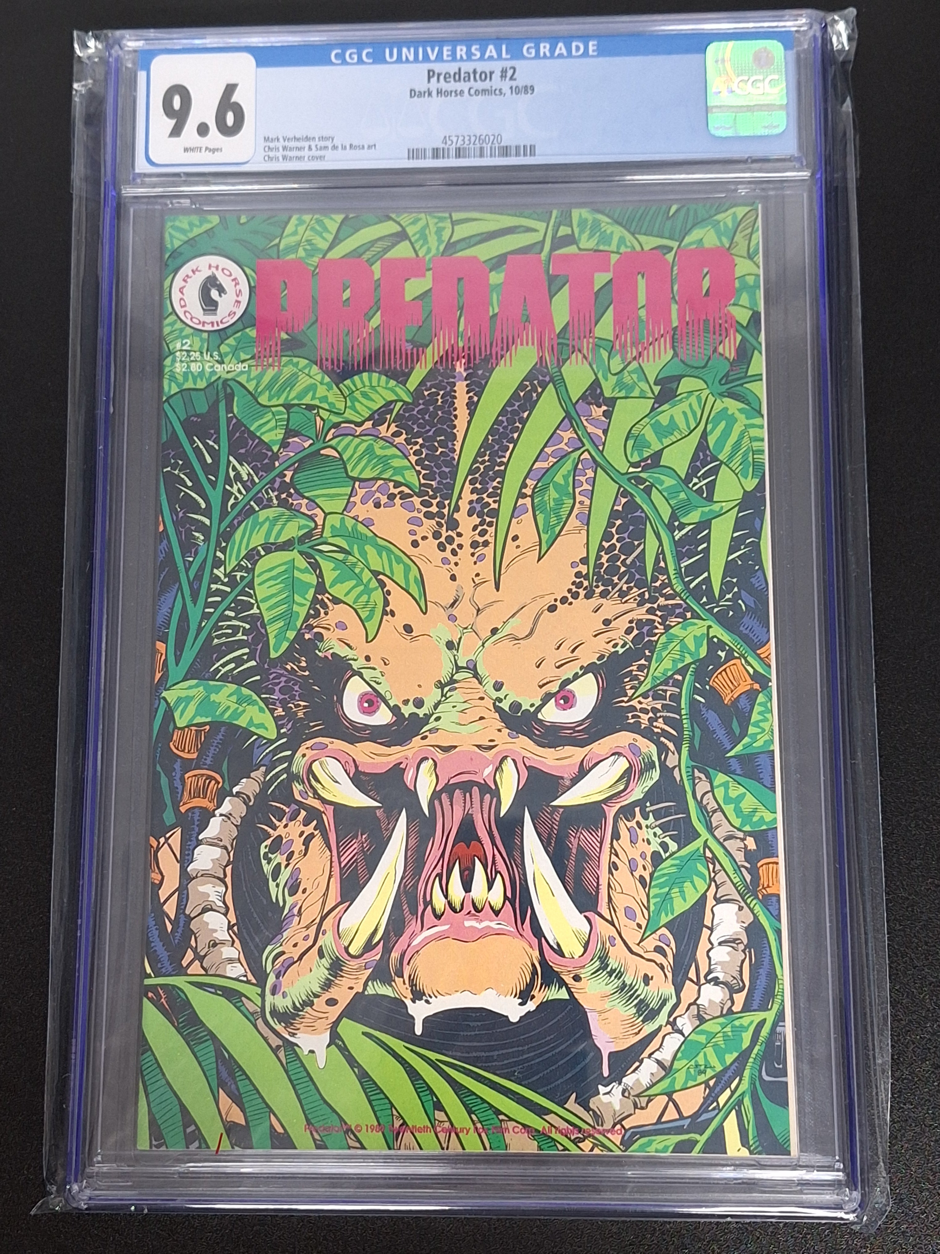 Predator 2 Dark Horse 1989 2nd Appearance CGC 9.6