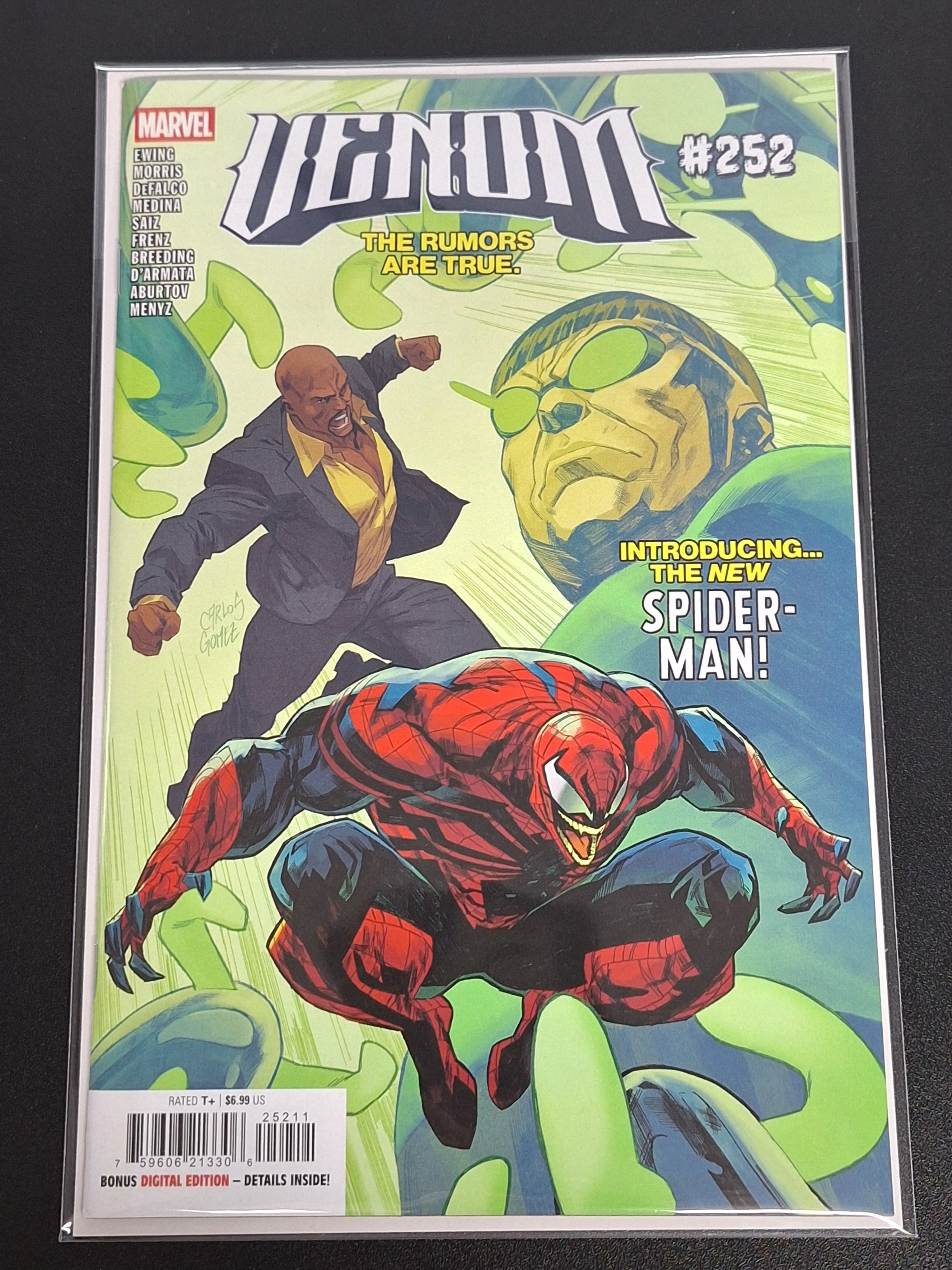 Venom 252 Marvel 2025 Cover A, Landmark Issue, New Spider-Man