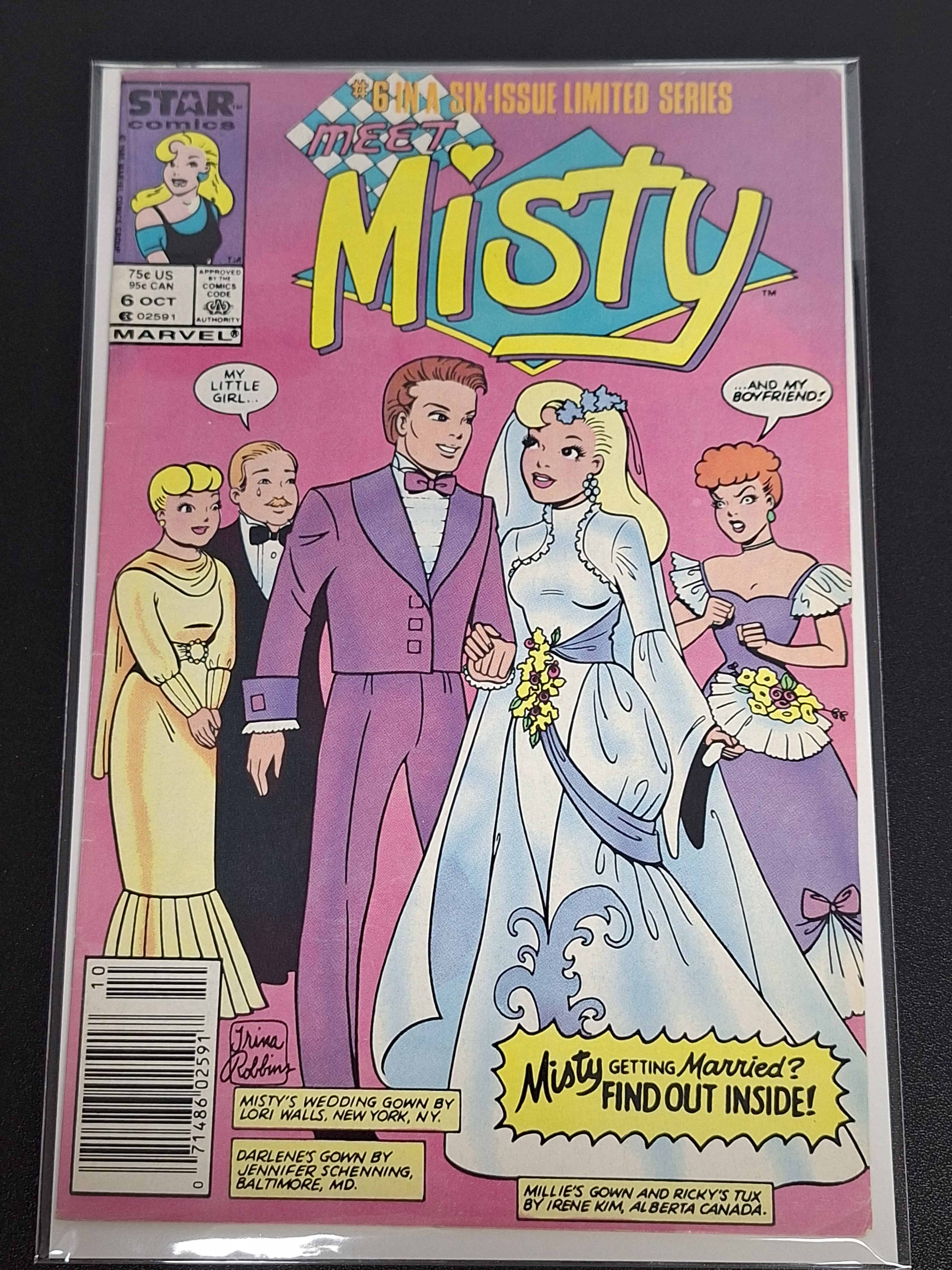 Misty 6 Marvel 1986 Scarce Series Newsstand Variant