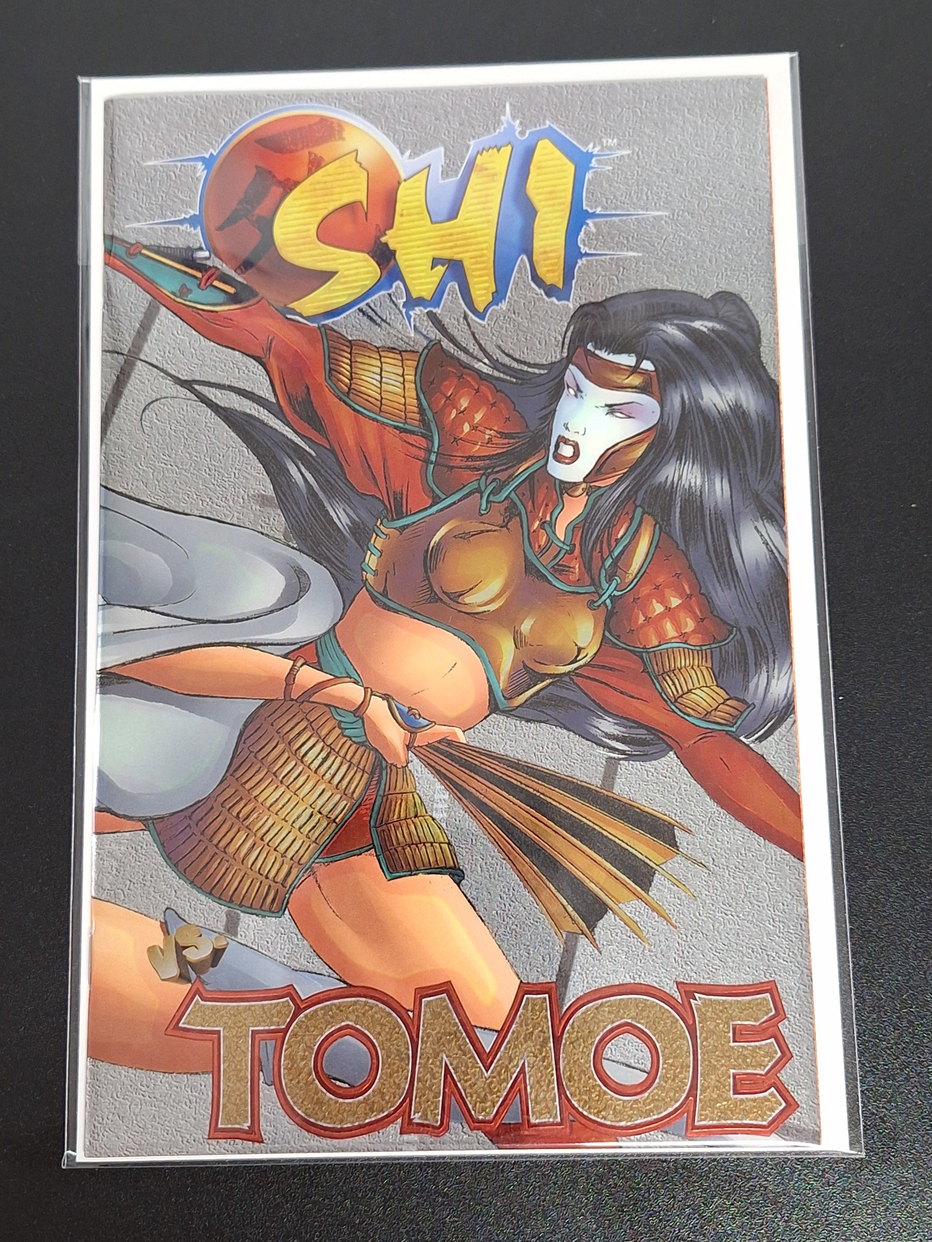 Shi / Tomoe 1 Crusade Comics 1996 Wraparound Chromium Cover