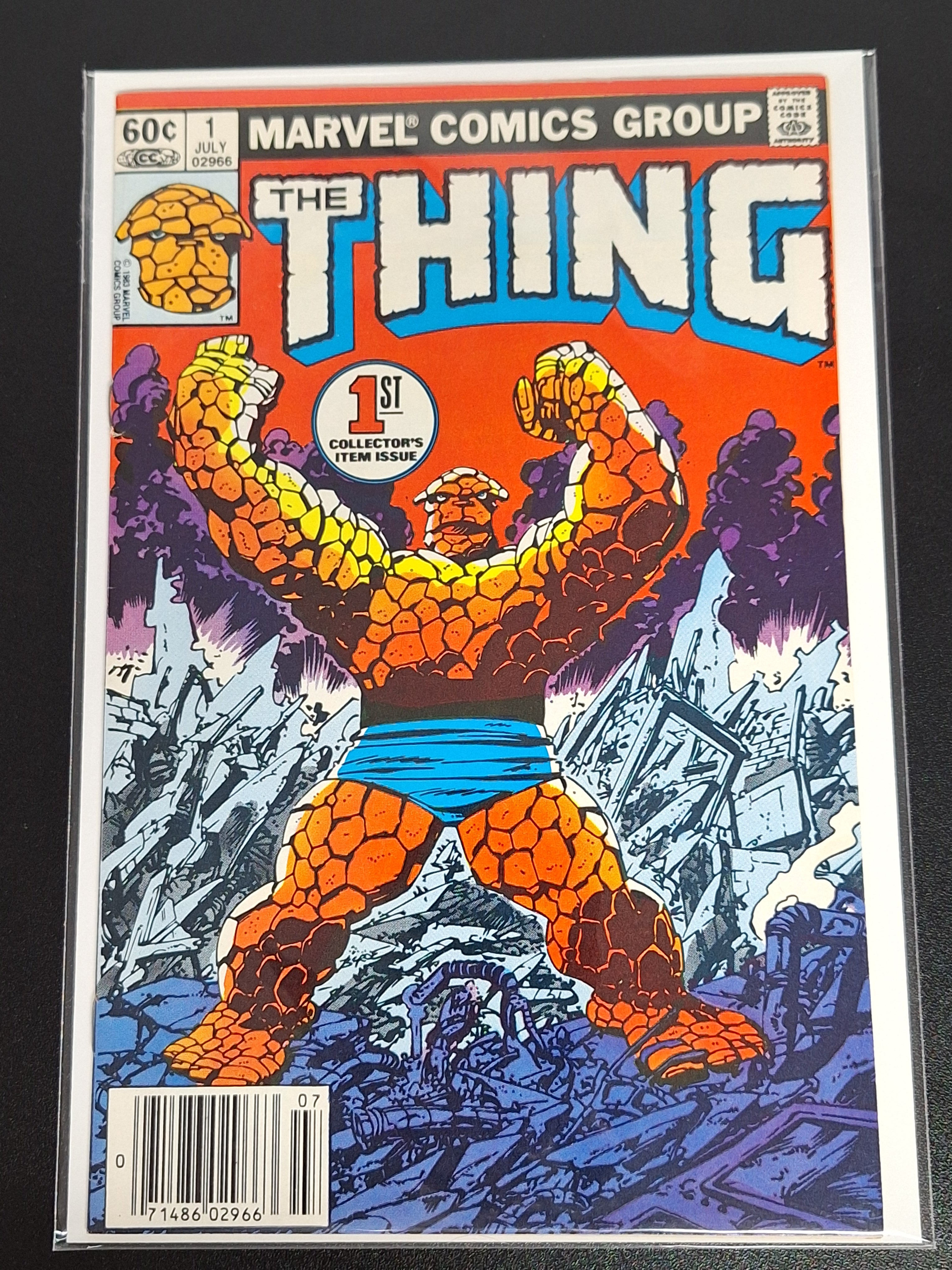 The Thing 1 Marvel 1983 Ben Grimm Origin & 1st Solo Series, Newsstand Edition