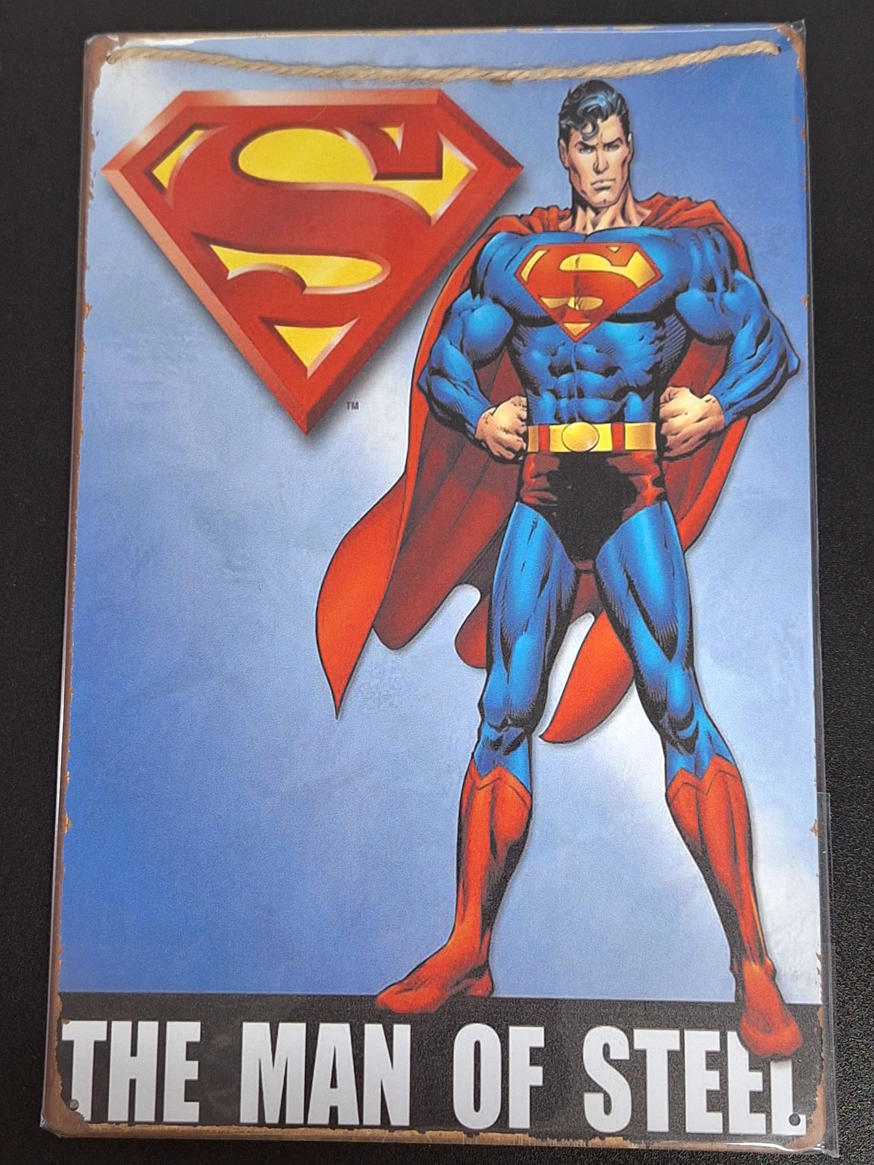 Metal Sign "Displate" - 12"x8" - Superman 'The Man Of Steel'