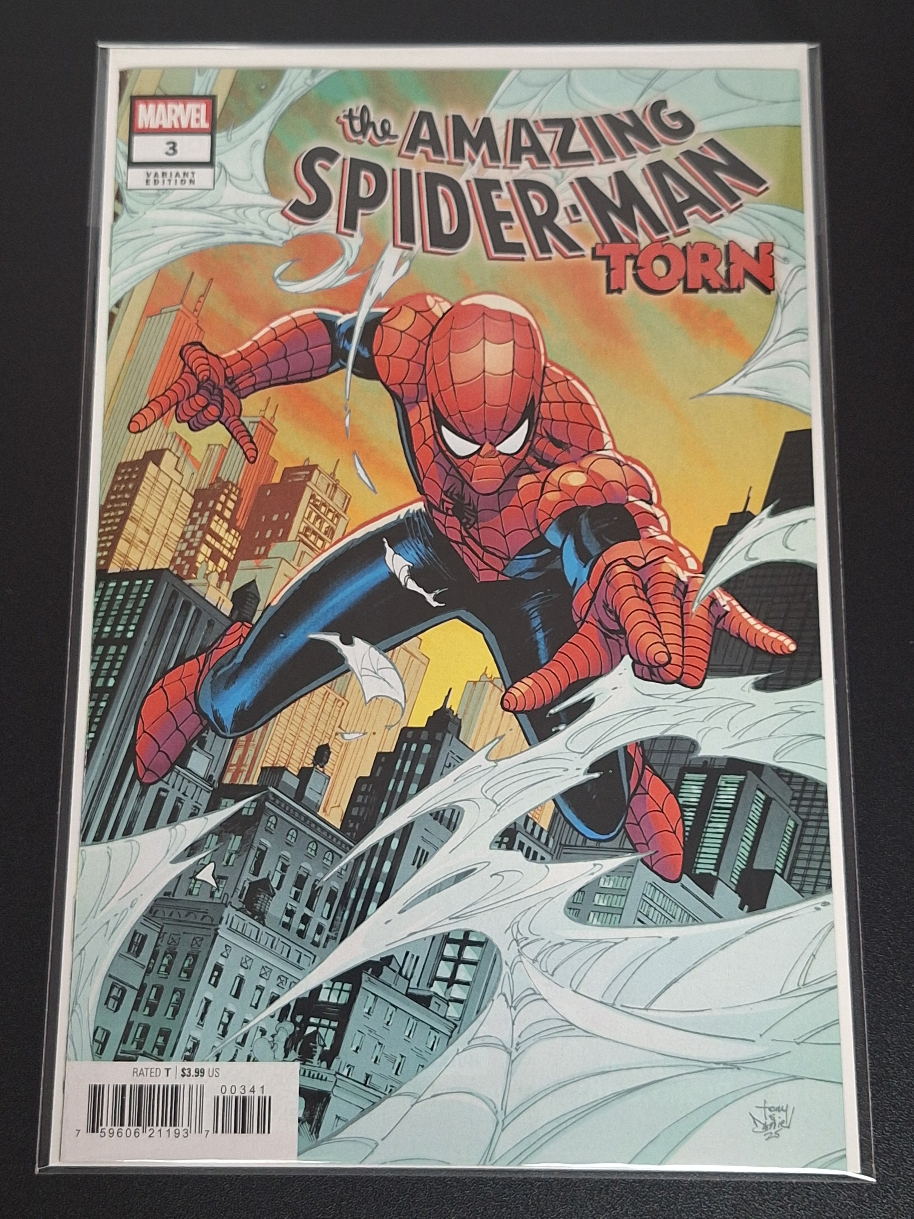 Amazing Spider-Man Torn 3 Marvel 2026 Tony Daniel Variant