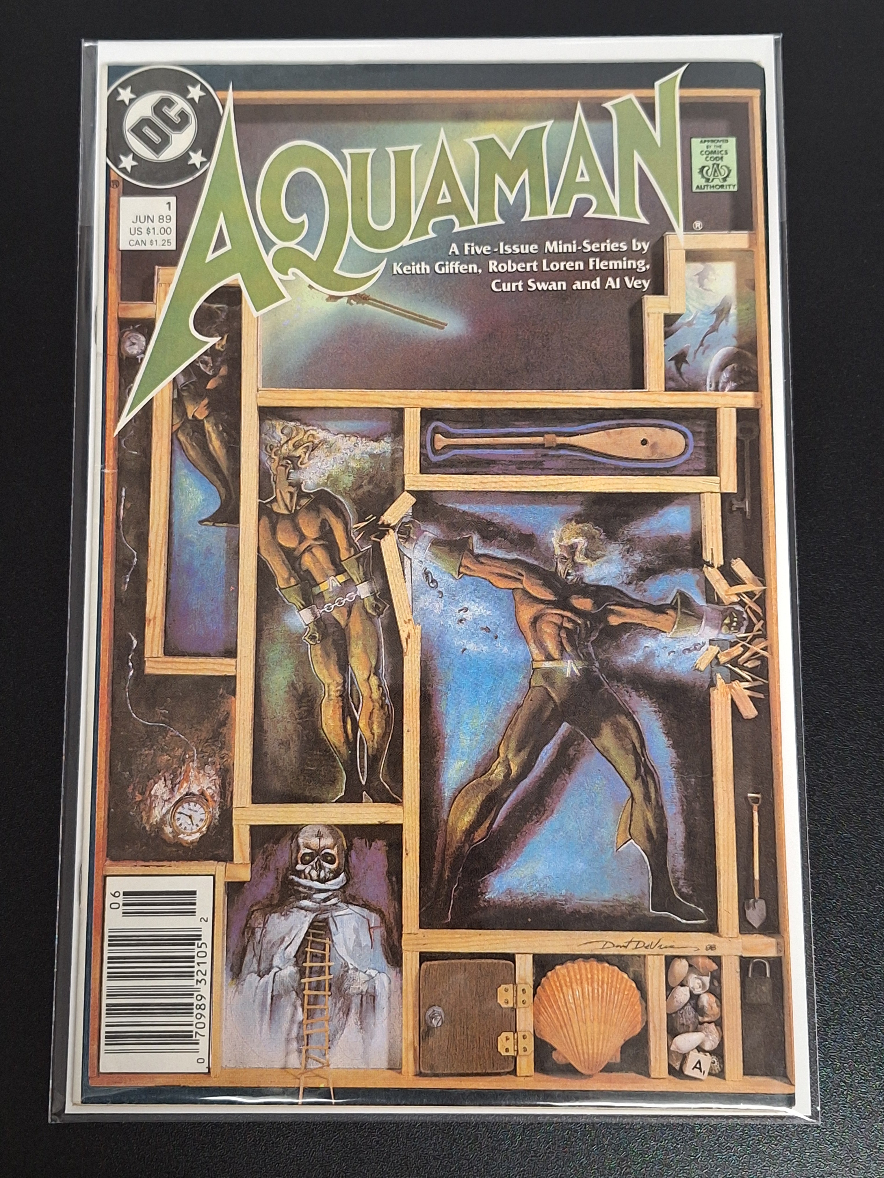 Aquaman 1 DC 1989 Newsstand
