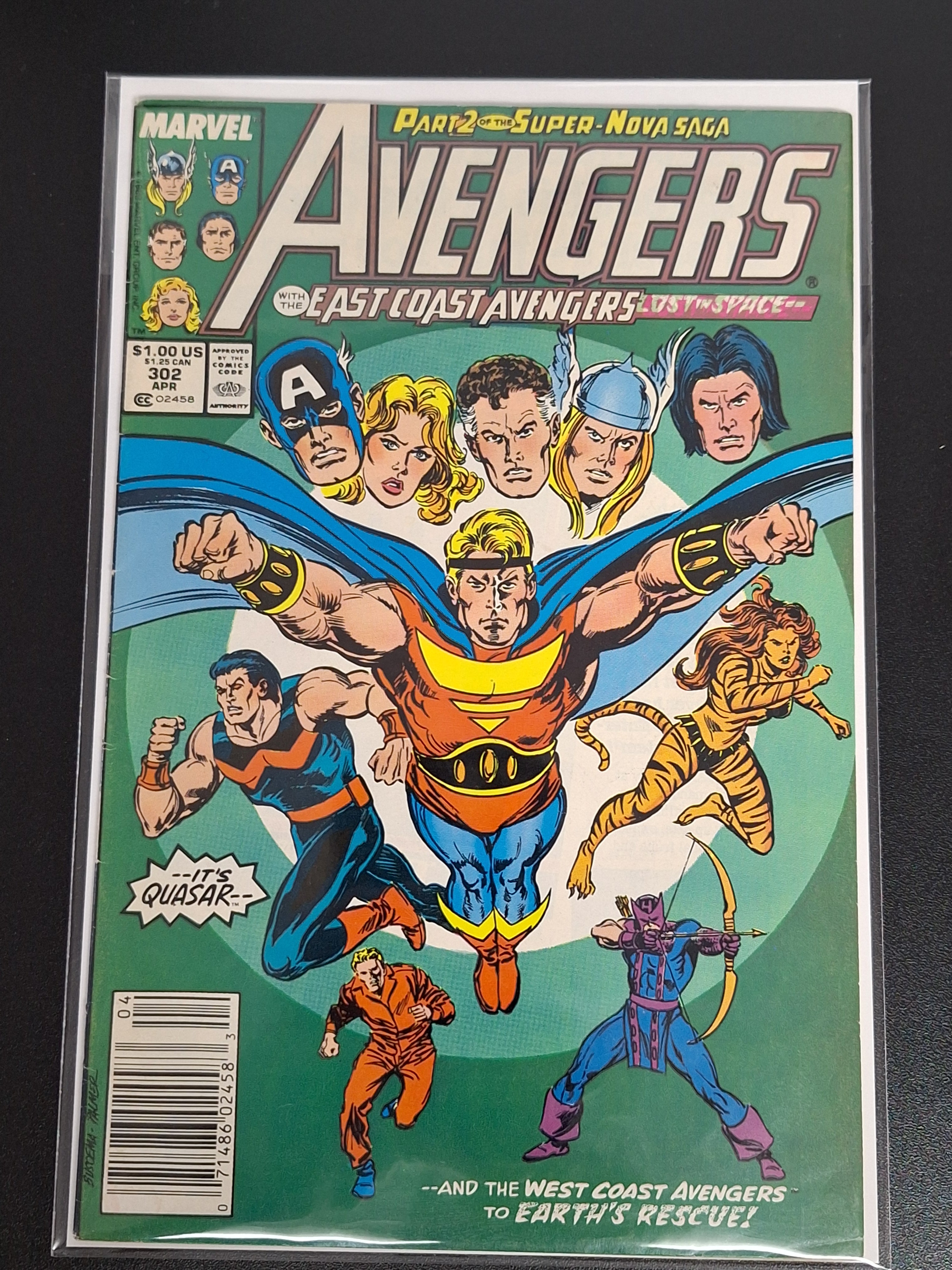 Avengers 302 Marvel 1989 Newsstand Edition