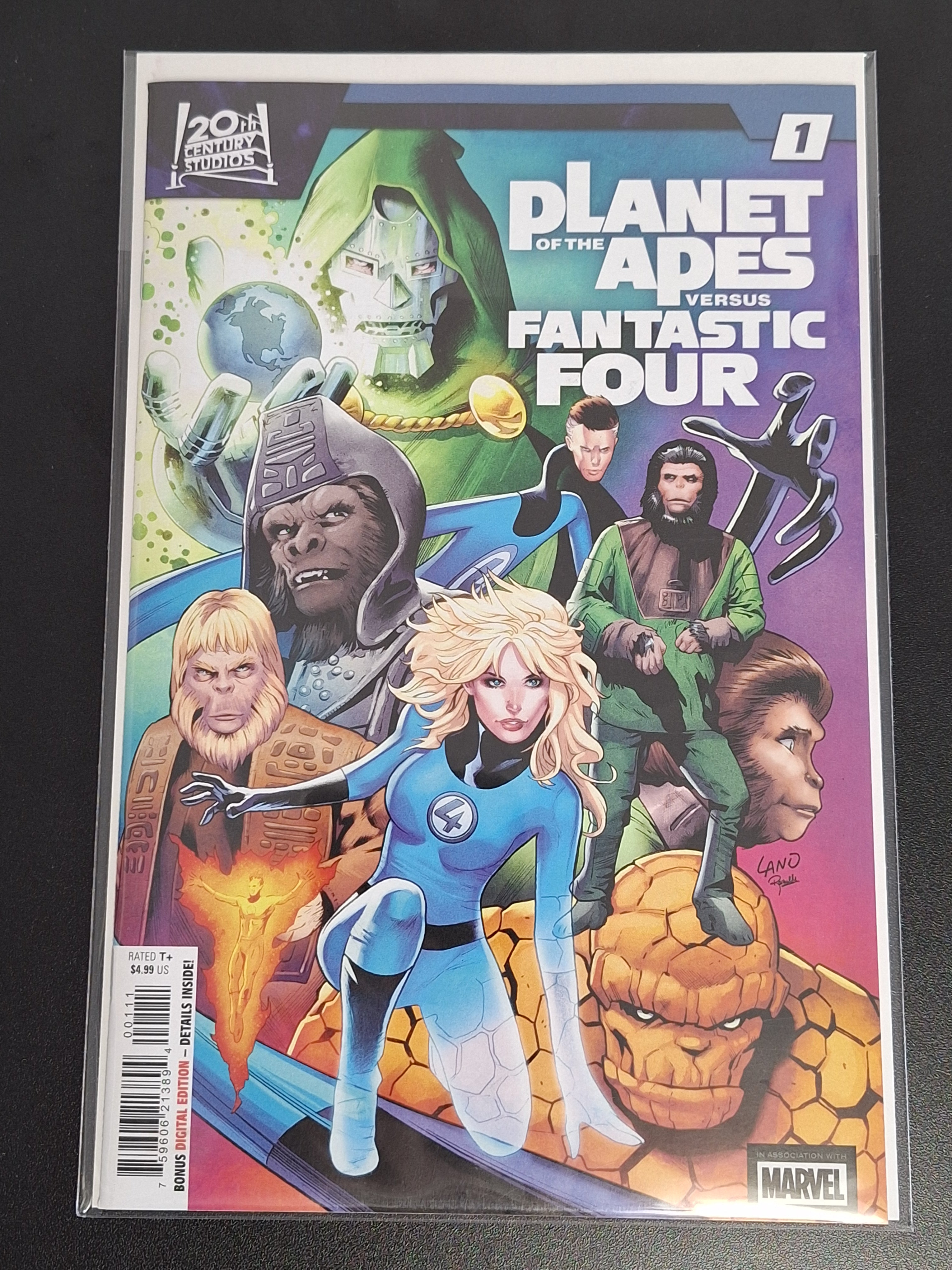 Planet Of The Apes Versus Fantastic Four 1 Marvel 2026 Cover A Greg Land