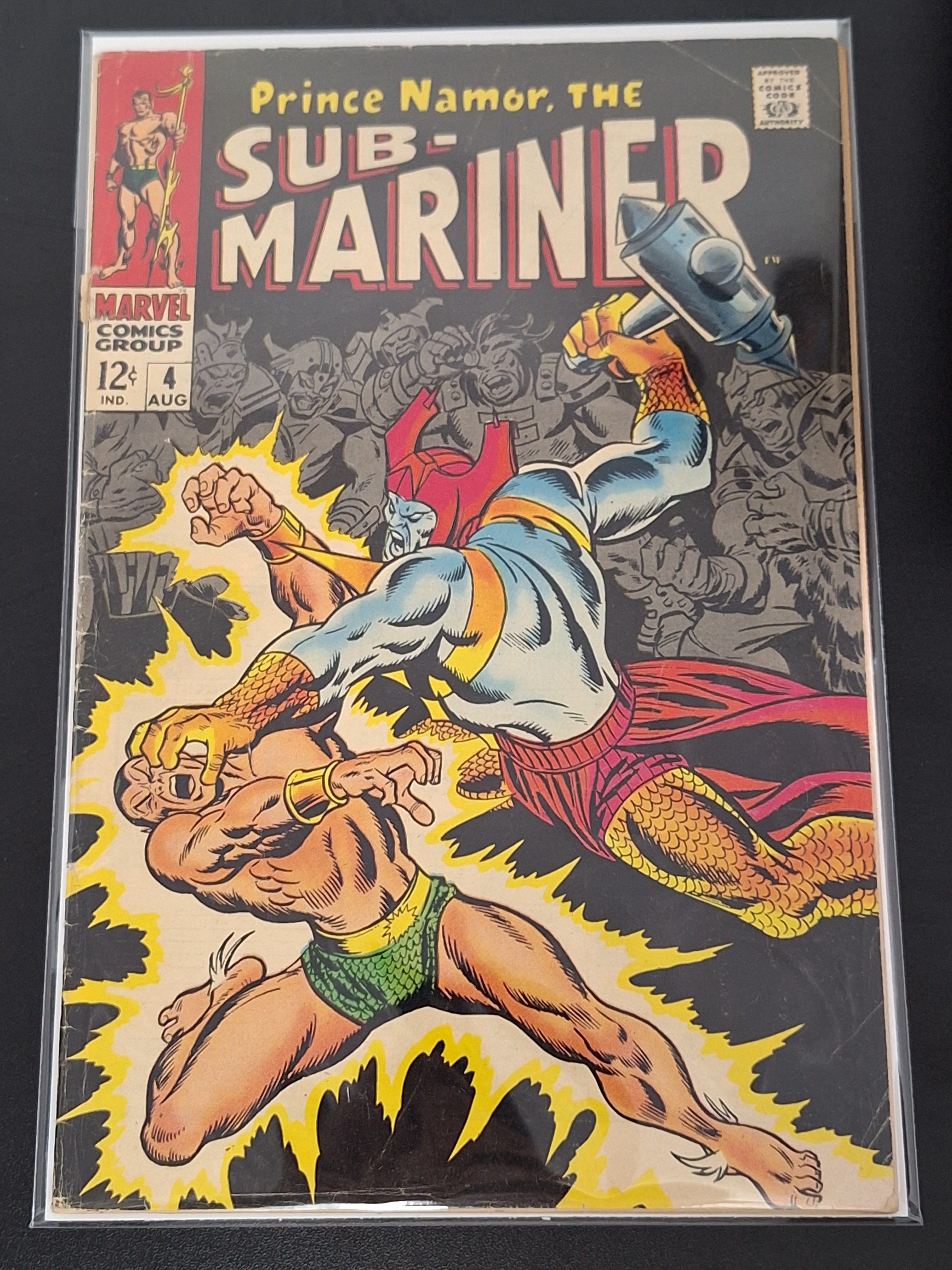 Sub-Mariner 4 Marvel 1968 1st App of Attuma in Title