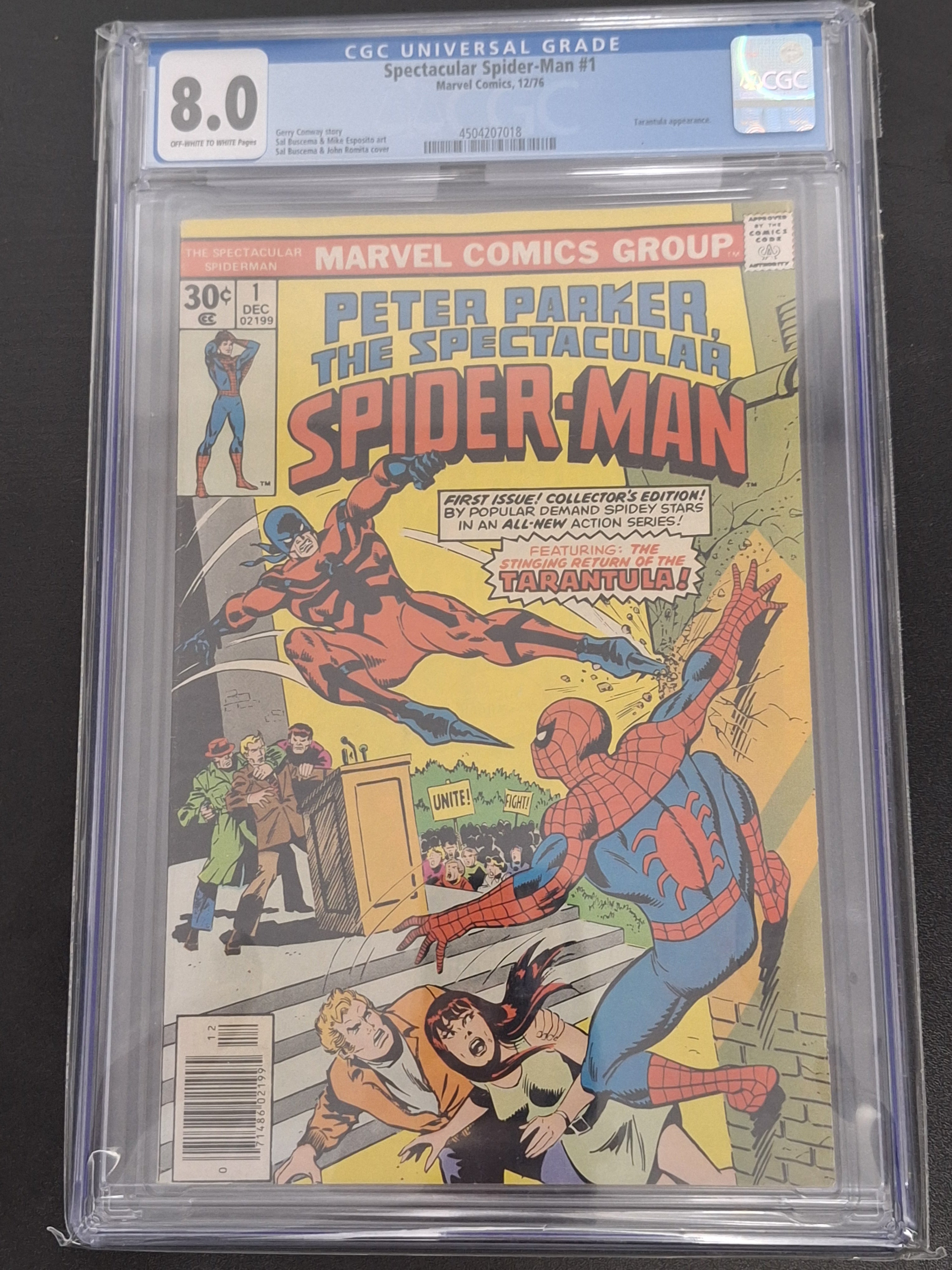 Spectacular Spider-Man 1 Marvel 1976 CGC 8.0