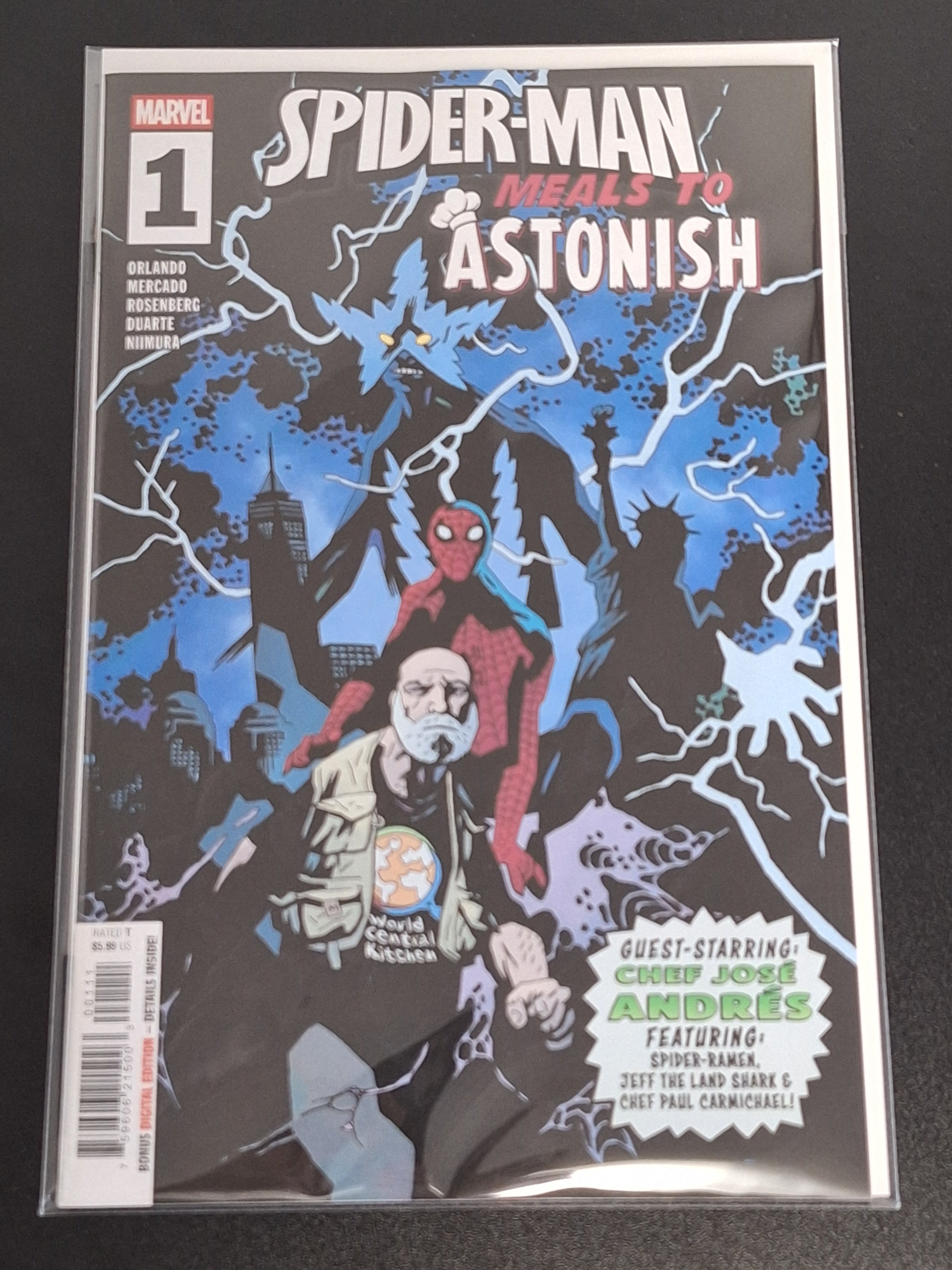 Spider-Man: Meals To Astonish 1 Marvel 2026 Cover A Chef Jose Andres