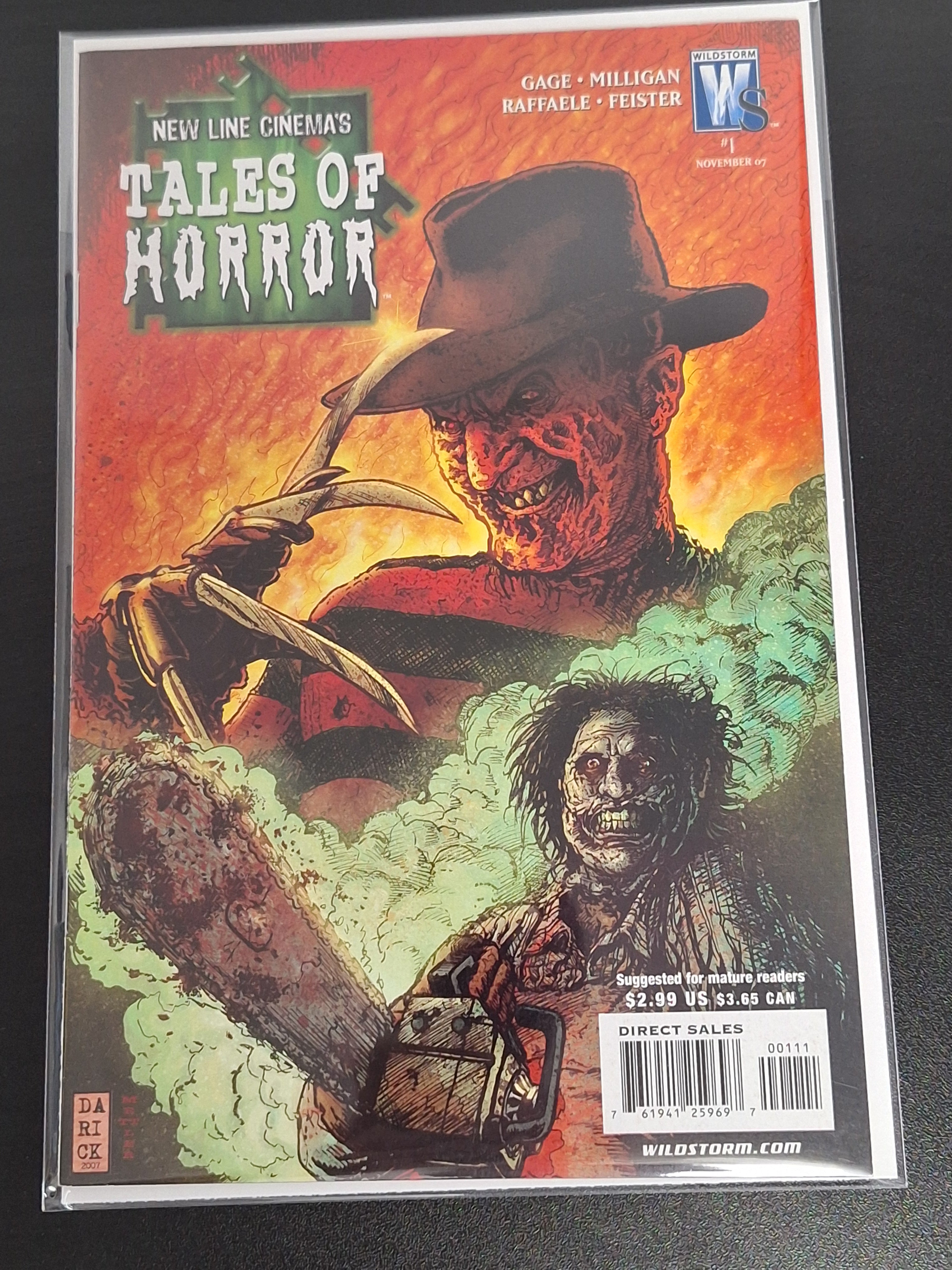 New Line Cinema's Tales Of Terrors 1 Wildstorm 2007 Leatherface & Freddy
