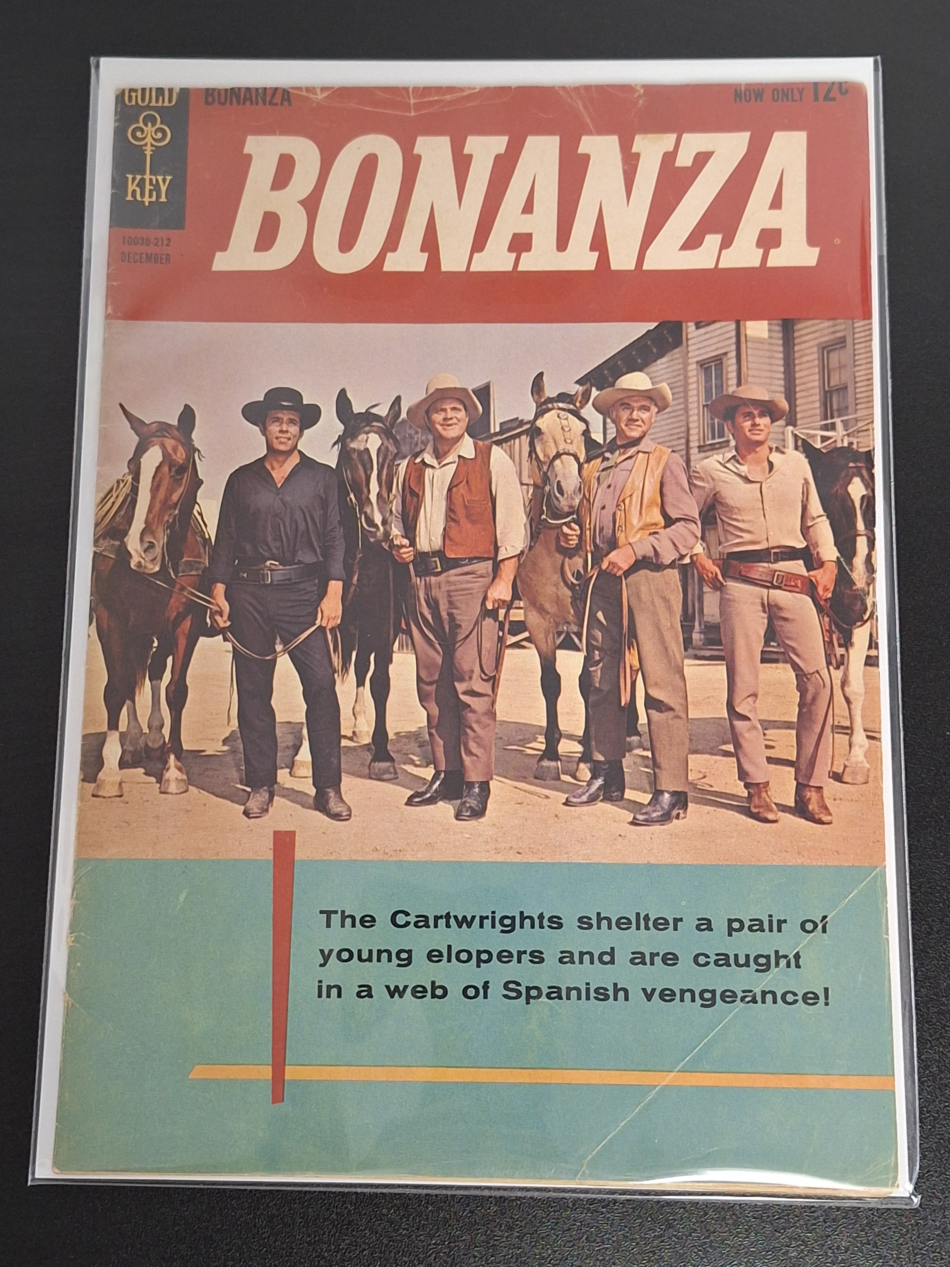 Bonanza 1 Gold Key Comics 1962 Photo Cover